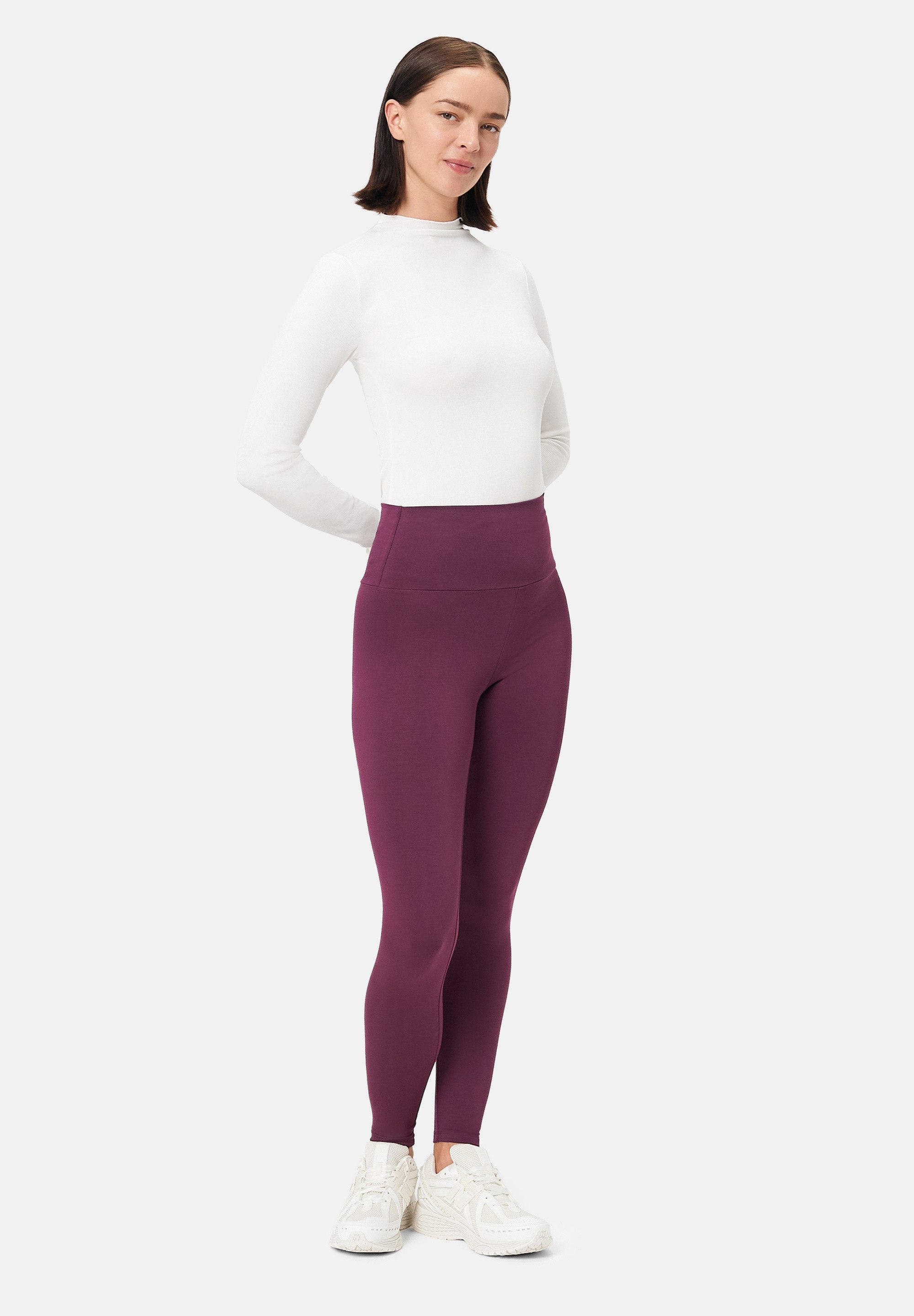 Les Lunes Leggings LUNA Warm Leggings Thermo Hoher Bund, gebrushte Innenseite, Wärmendes Material, volle Länge