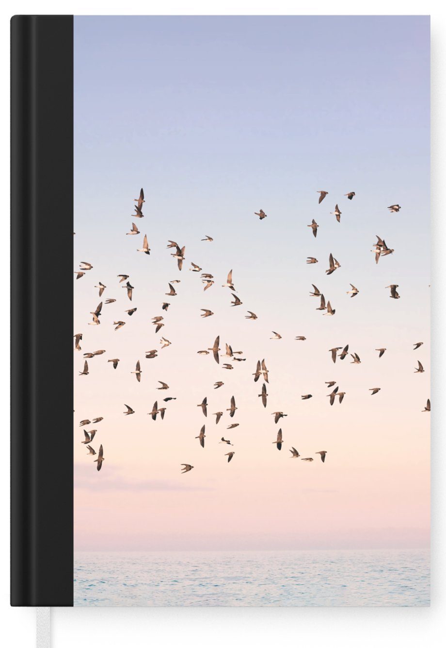 98 - Natur Haushaltsbuch Tagebuch, MuchoWow Vögel Himmel Meer - A5, - Notizbuch - Merkzettel, Journal, Seiten, Notizheft, Sommer,