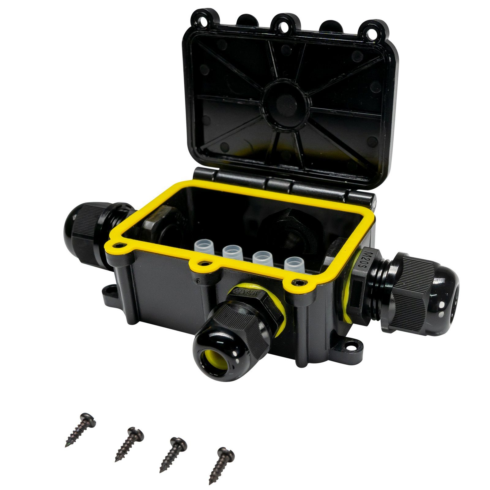 Grafner Kabelbox Verteilerdose Wasserdicht 4 Polig IP68 Abzweigdose Kabelverbinder, 4 Polig