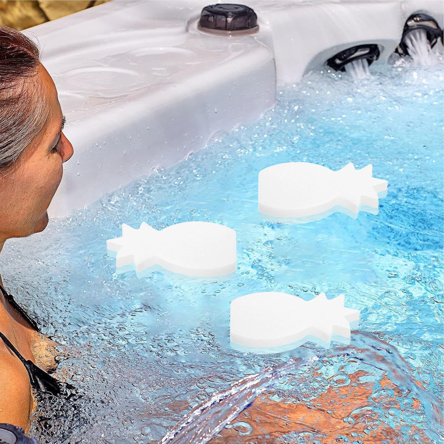 FELIXLEO Reinigungsschwamm Oelabsorbierender Schwamm Pool Spa 10er Set Sauberes Wasser