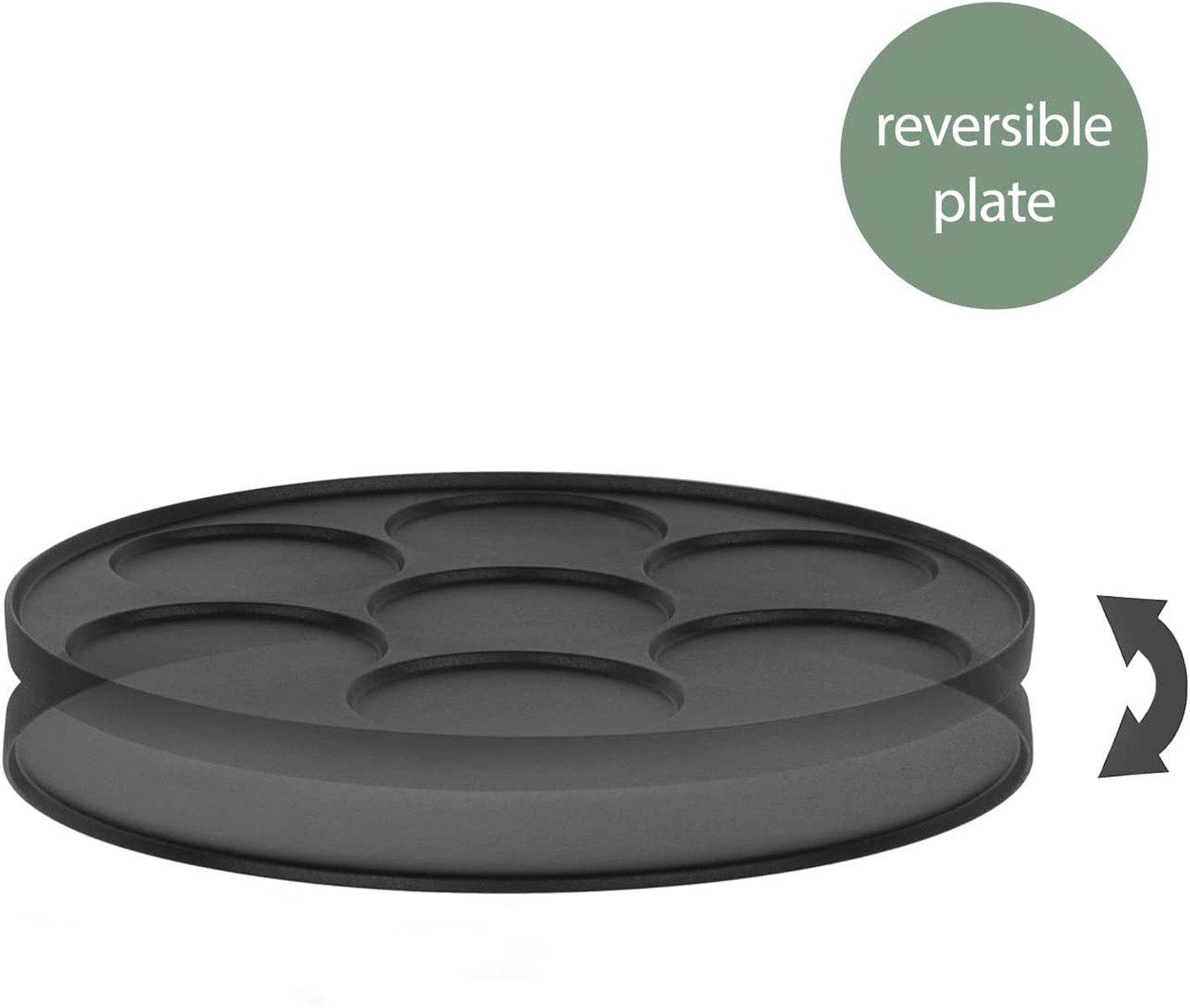 H.Koenig Crêpesmaker KREP56 mit 33 cm Backfläche und Wendeplatte, 1500 W