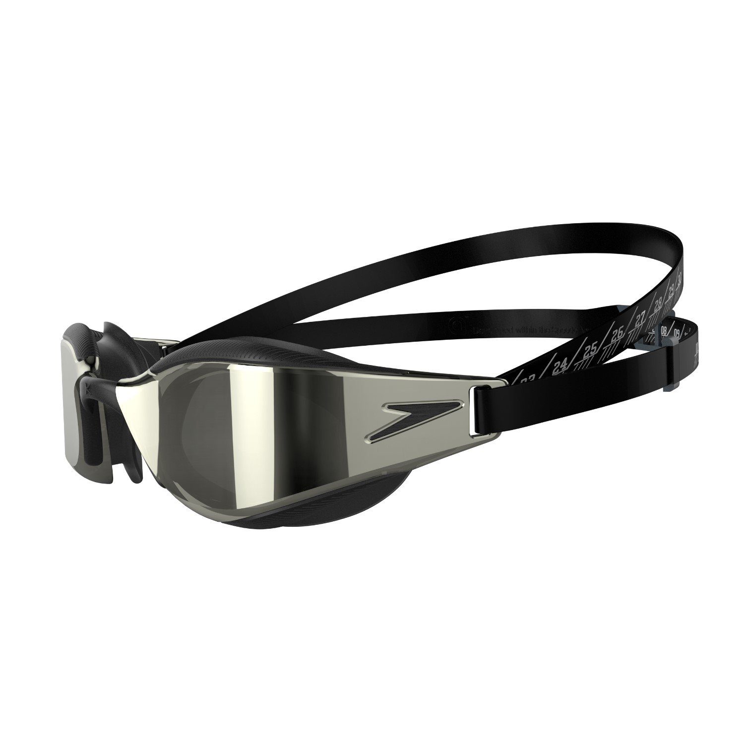 Speedo Sportbrille Schwimmbrille Fastskin Hyper Elite Mirror Schwarz