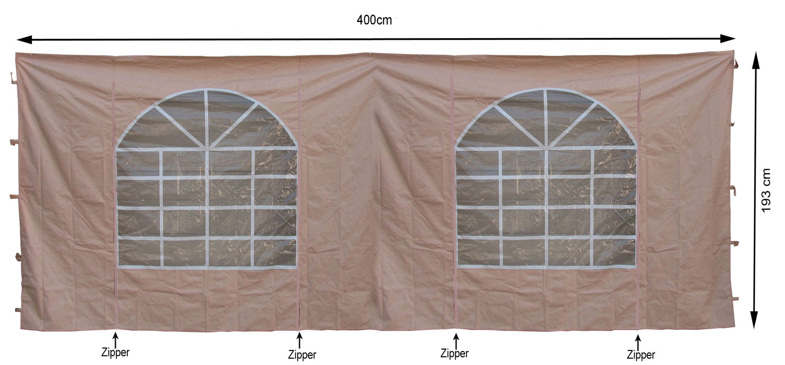 Quick Star Pavillonseitenteil 2 Seitenteile 300x193cm günstig online kaufen