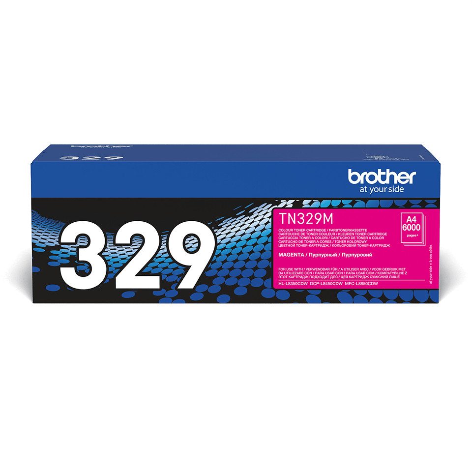 Brother Toner TN-329M Magenta (ca. 6000 Seiten) Tintenpatrone