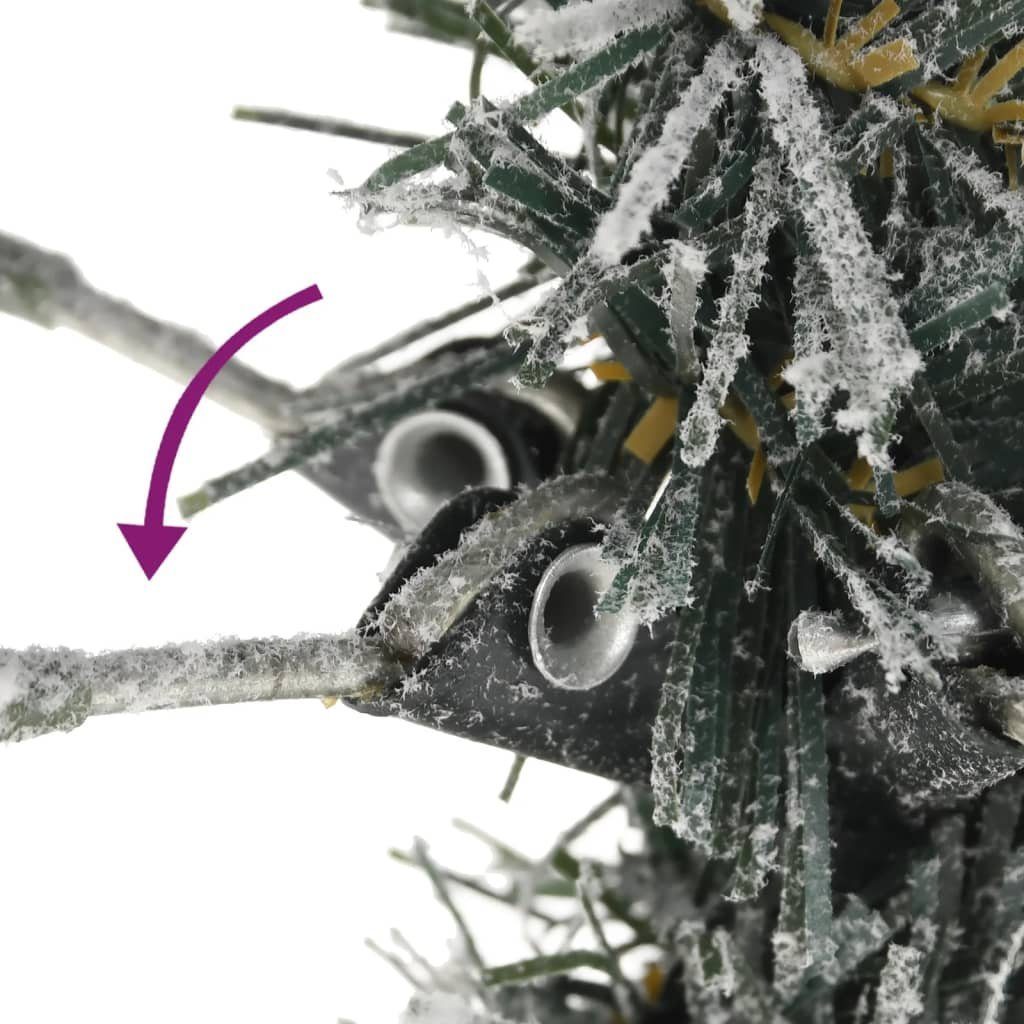 cm Beschneit 120 furnicato Künstlicher PVC&PE Schlank Weihnachtsbaum