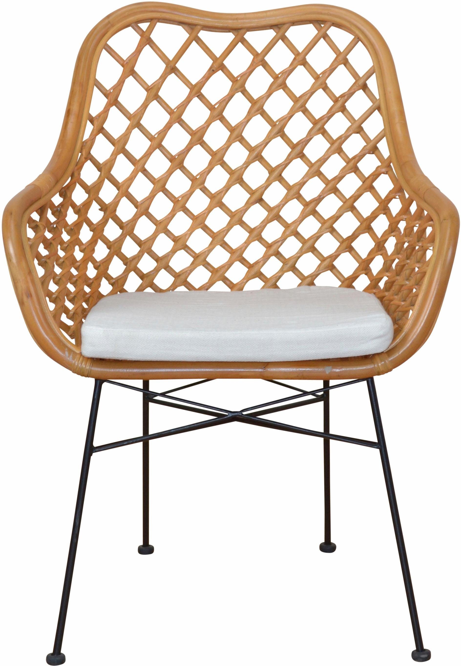 Home affaire Rattanstuhl (1 St), ohne Sitzkissen