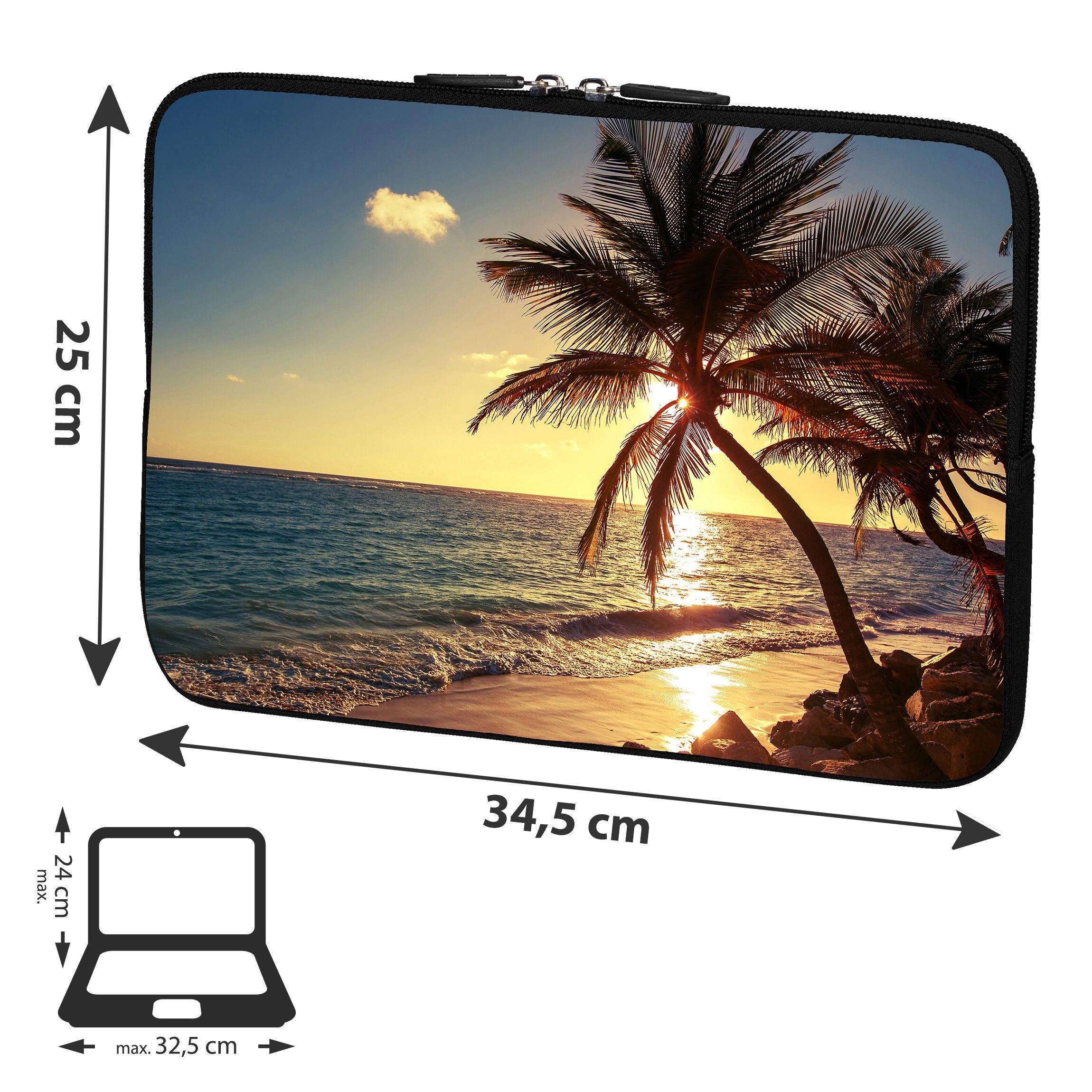 PEDEA Laptop-Hülle Design Schutzhülle mit Motiv, praktisch & kompakte Design Schutztasche mit Motiv – Bild 2 von 5