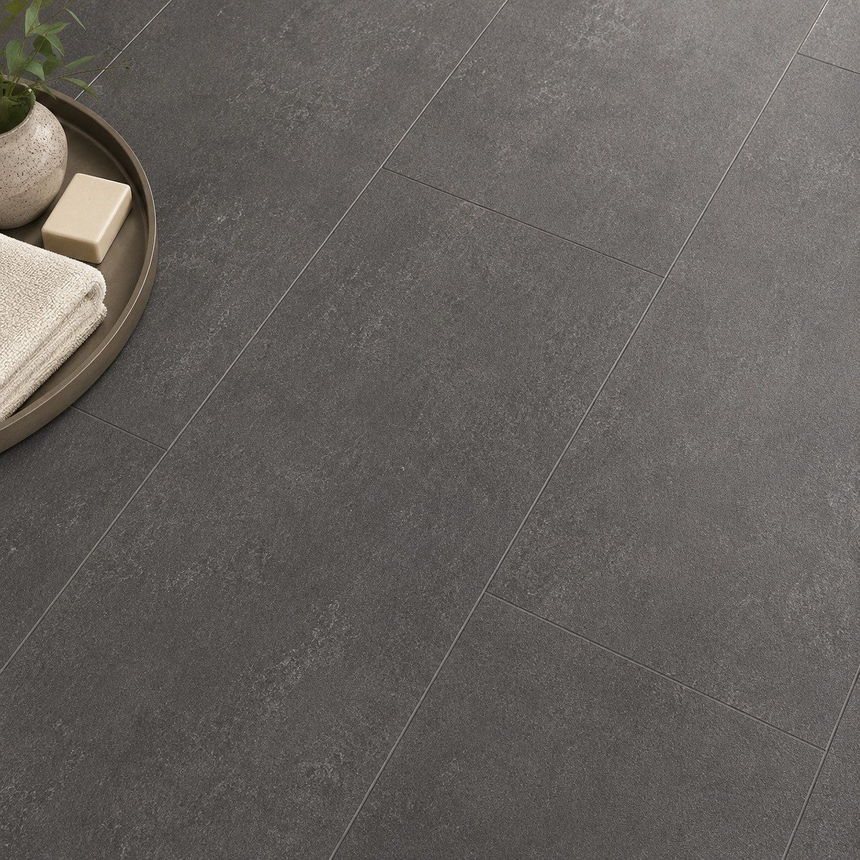 Berti Graf Designboden LVT Vinylboden selbstklebend 2 mm in Marmor- und Betonoptik, selbstklebend – Bild 4 von 5