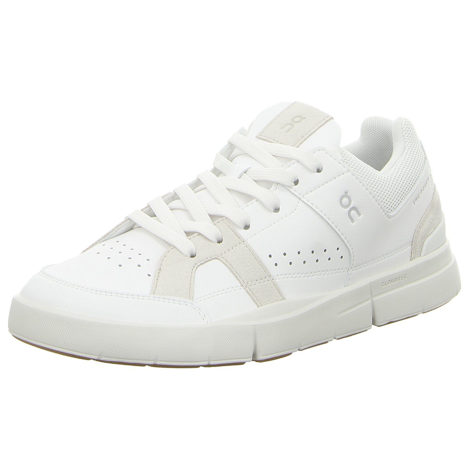 ON RUNNING The Roger Clubhouse Sneaker White/Sand | Schnürschuhe