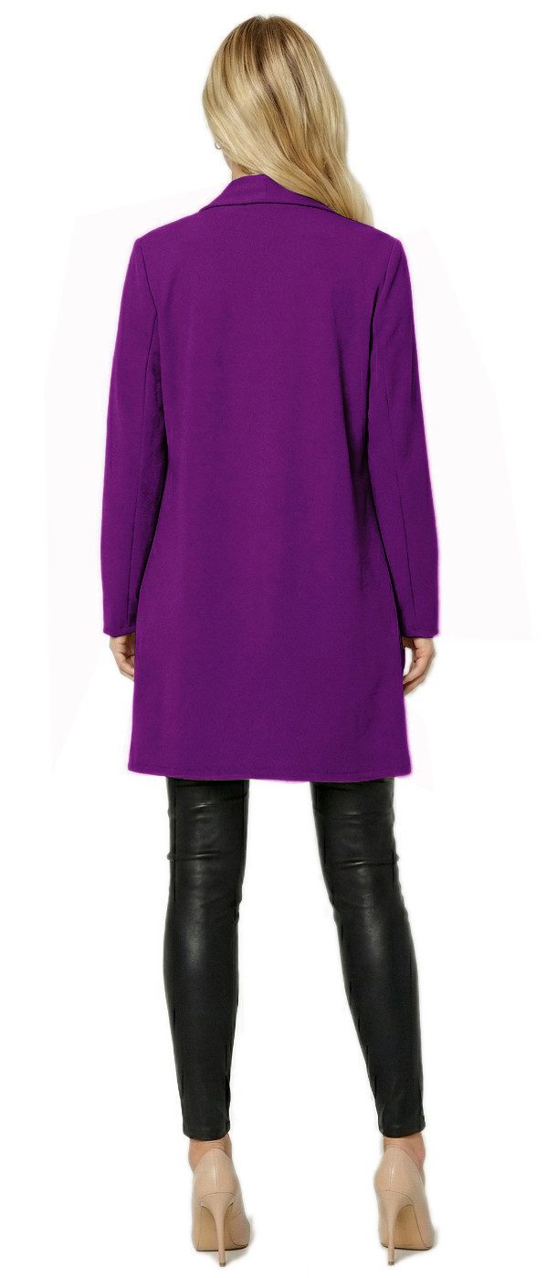 dy_mode Cardigan Damen Langcardigan offen Leichte Übergangsjacke für Frühjahr Sommer in Unifarben, Ohne Verschluss