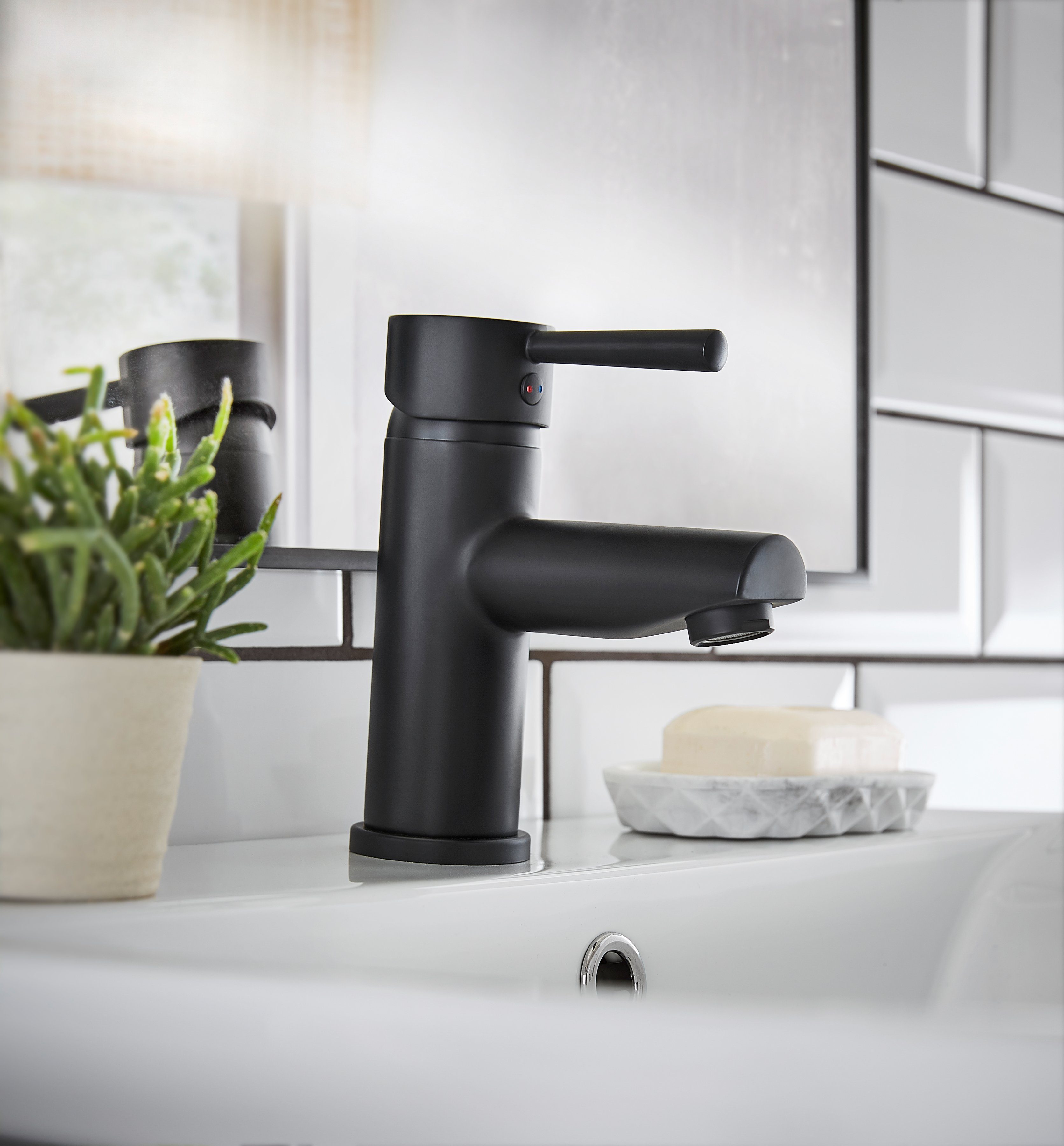 welltime Waschtischarmatur Paris black bleifreie Edelstahl-Armatur, Waschti günstig online kaufen
