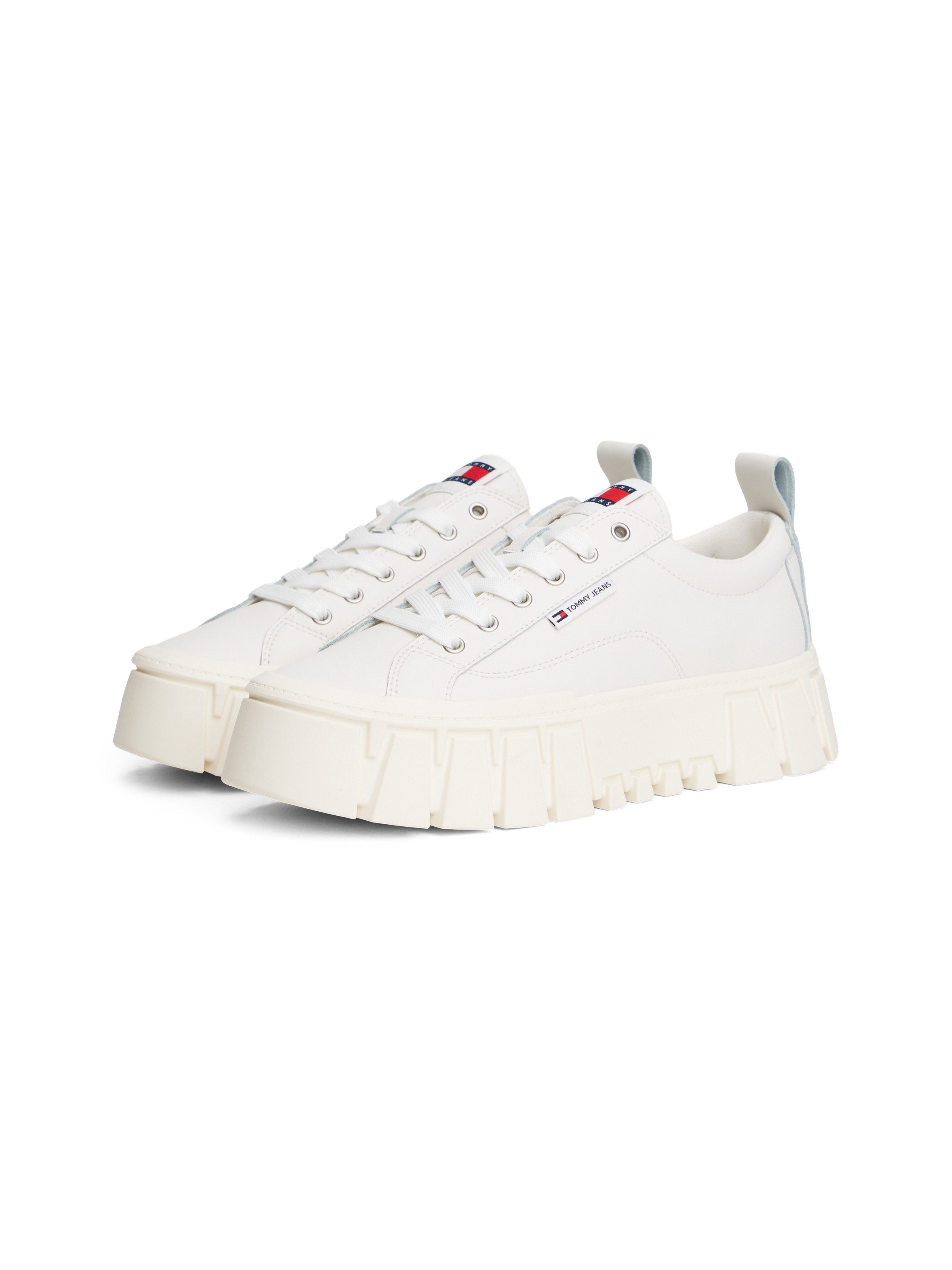 Tommy Jeans TJW VULC FLATFORM LEATHER Plateausneaker, Freizeitschuh, Halbsc günstig online kaufen