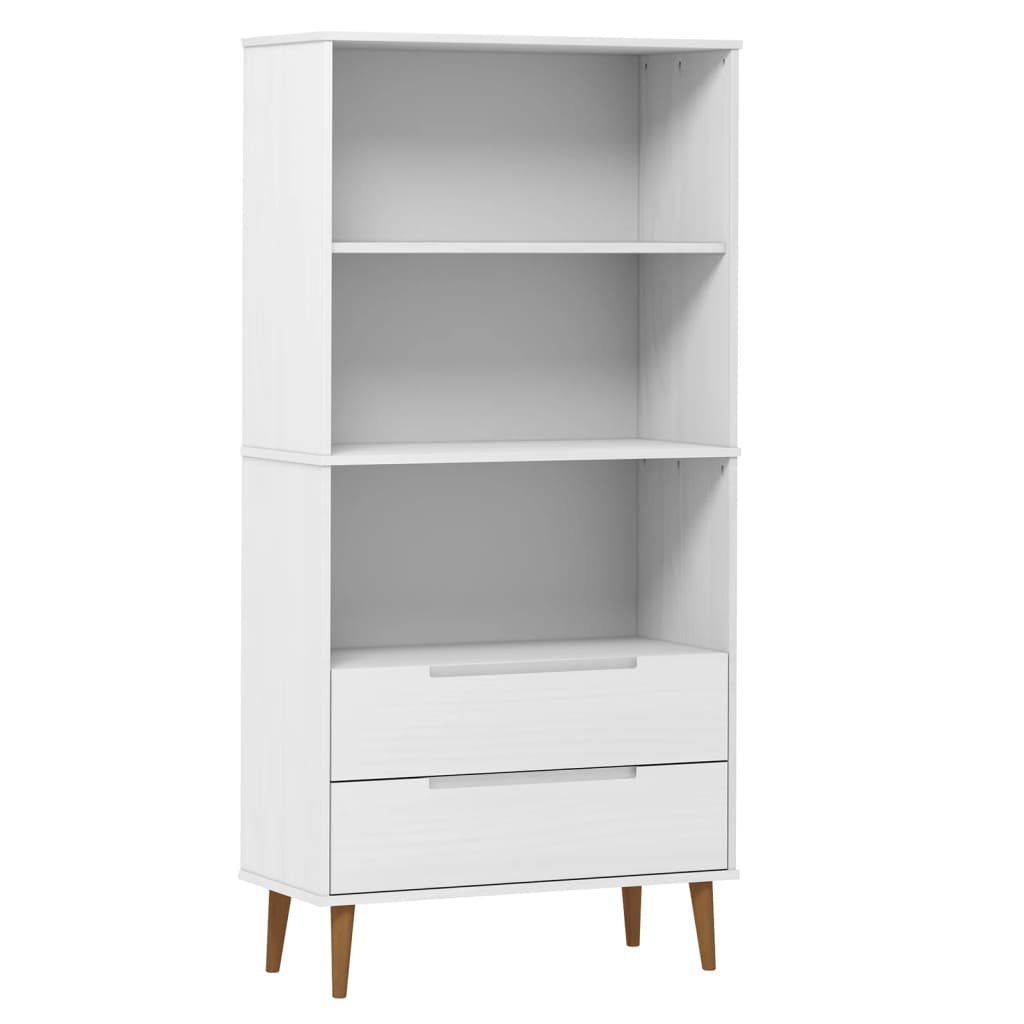 furnicato Bücherregal MOLDE Weiß 85x35x170,5 cm günstig online kaufen