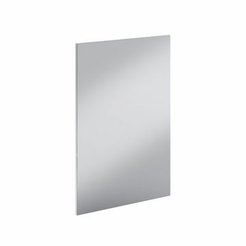 möbelando Wandspiegel Longmont, Schlichter Spiegel in dezenter Optik, Rahmen in weiß. Breite 55 cm, Höhe 85 cm, Tiefe 2 cm.