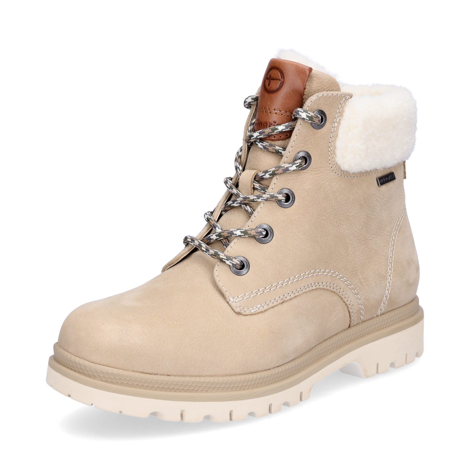 Tamaris Tamaris Damen Schnürboot beige Schnürboots günstig online kaufen