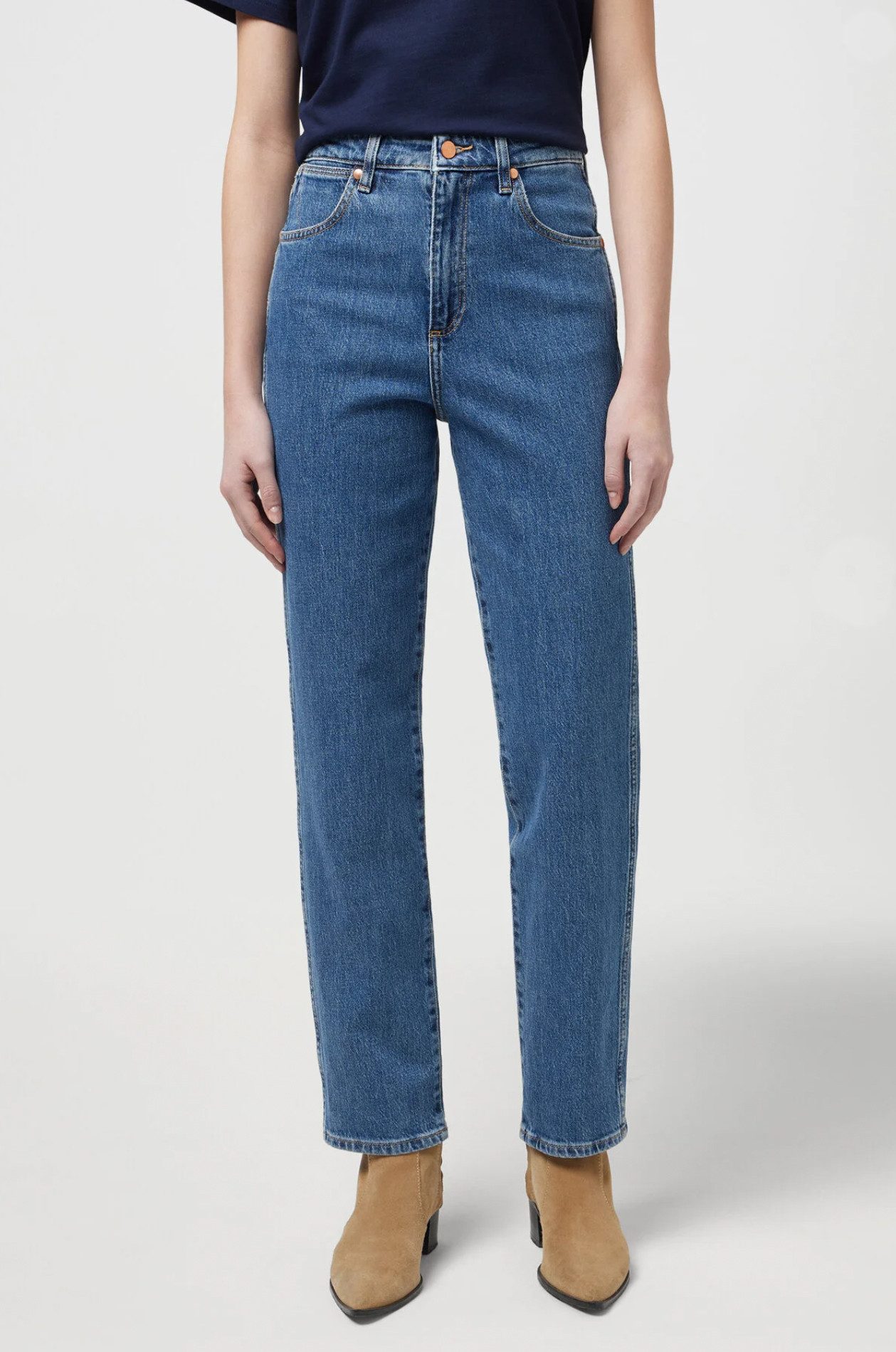 Wrangler Straight-Jeans High Waist Mom Джинсы - MOM STRAIGHT WINTER HUE