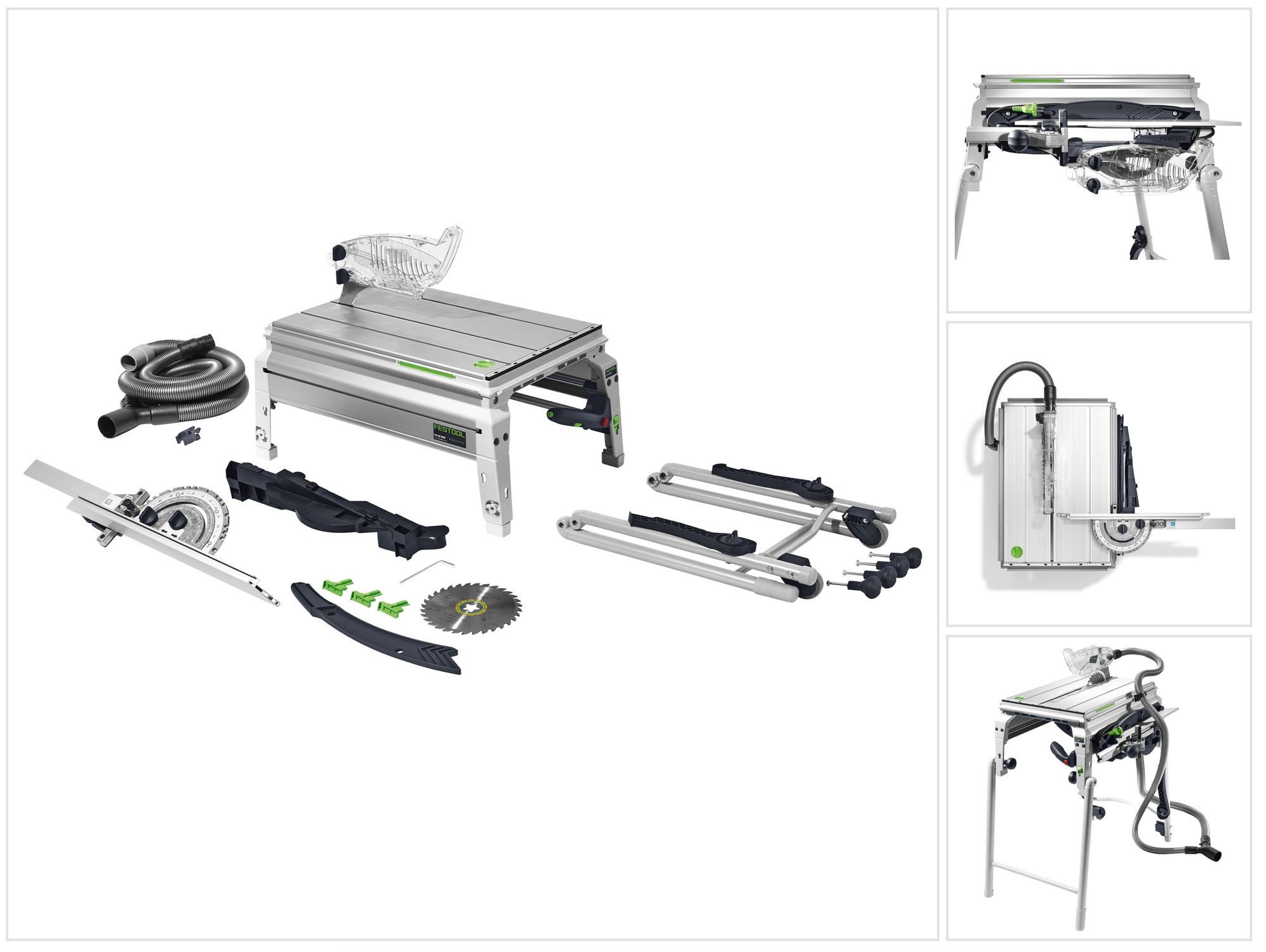 FESTOOL Tischkreissäge CS 50 EBG PRECISIO Tischzugsäge 1200W 190 mm (574765) + Sägeblatt W