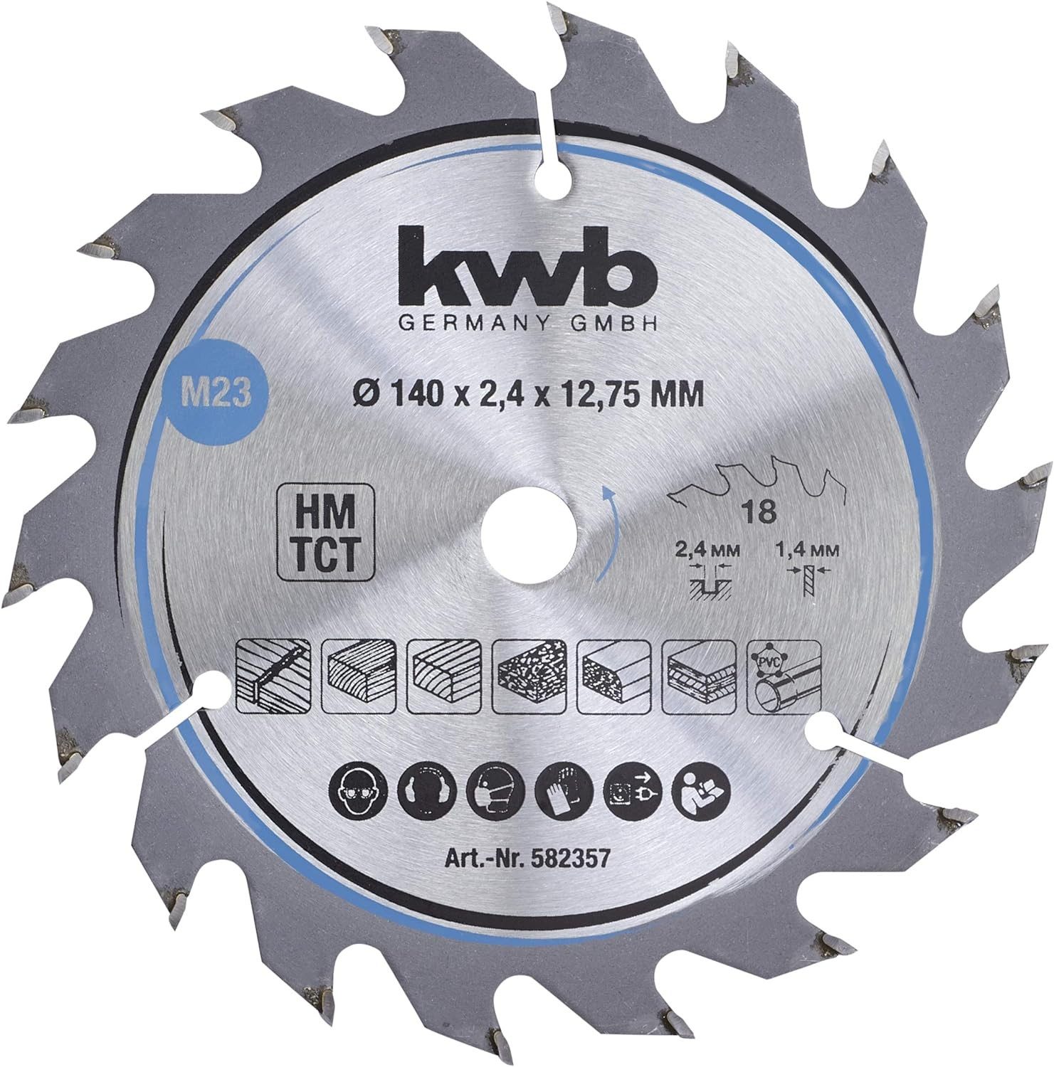 kwb Kreissägeblatt kwb Kreissägeblatt 140 x 12,75 mm, schneller Schnitt, Sägeblatt geeign, kwb Kreissägeblatt 140 x 12,75 mm, schneller Schnitt, Sägeblatt geeign