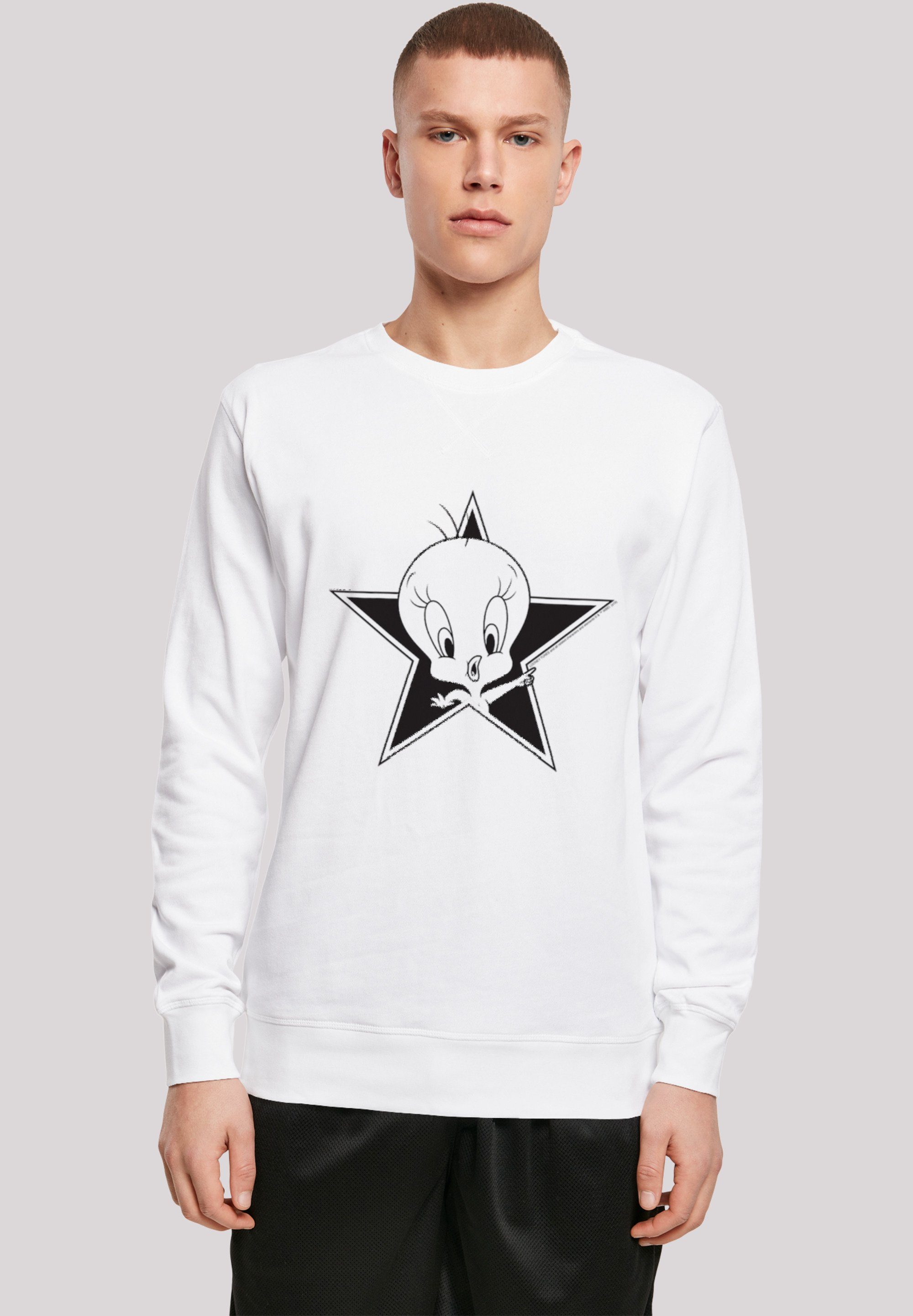 Herren Pullover F4NT4STIC Sweatshirt Sweatshirt 'Looney Tunes Tweetie'