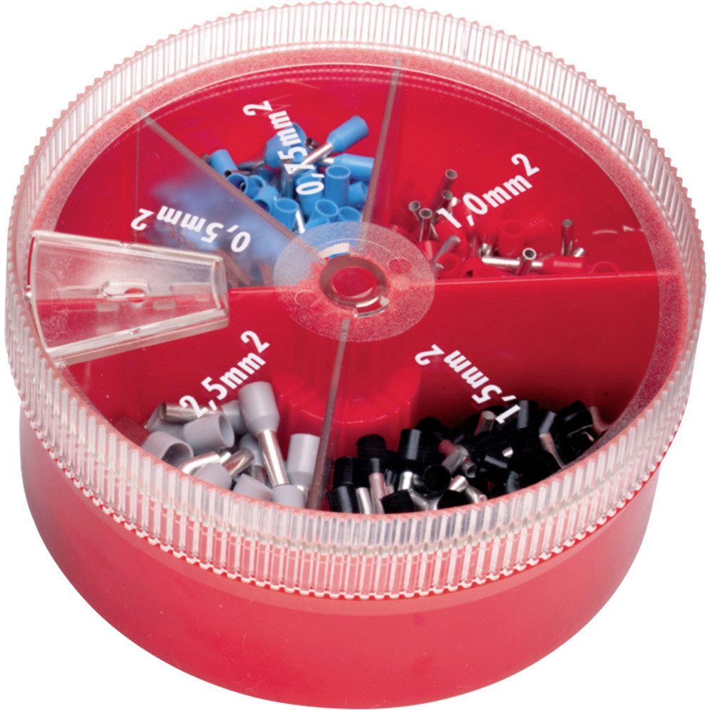 Cimco Aderendhülsen Cimco 187601 Aderendhülsen-Sortiment Teilisoliert 1 Set, Aderendh.-Streudose, isoliert FR1