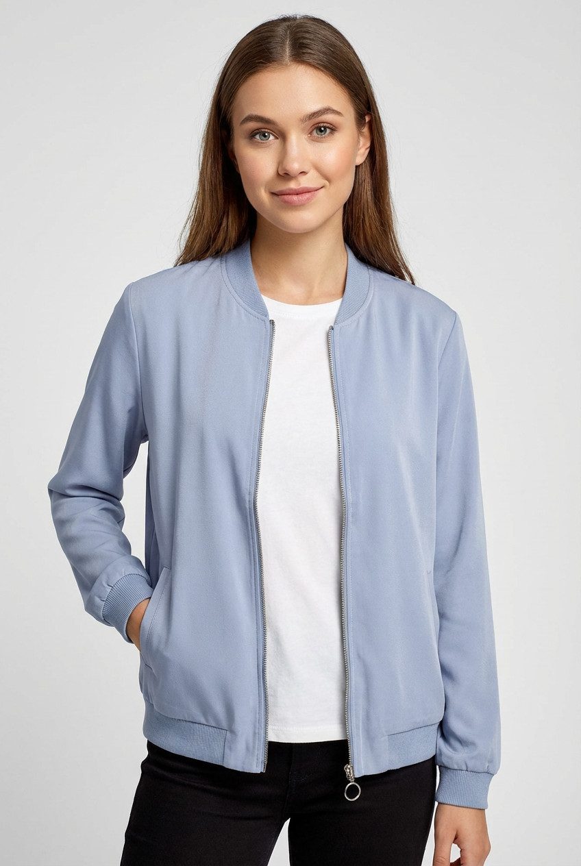 Vero Moda Bomberjacke VMCOCO L/S BOMBER NOOS in modisch kurzer Form, mit Stretch