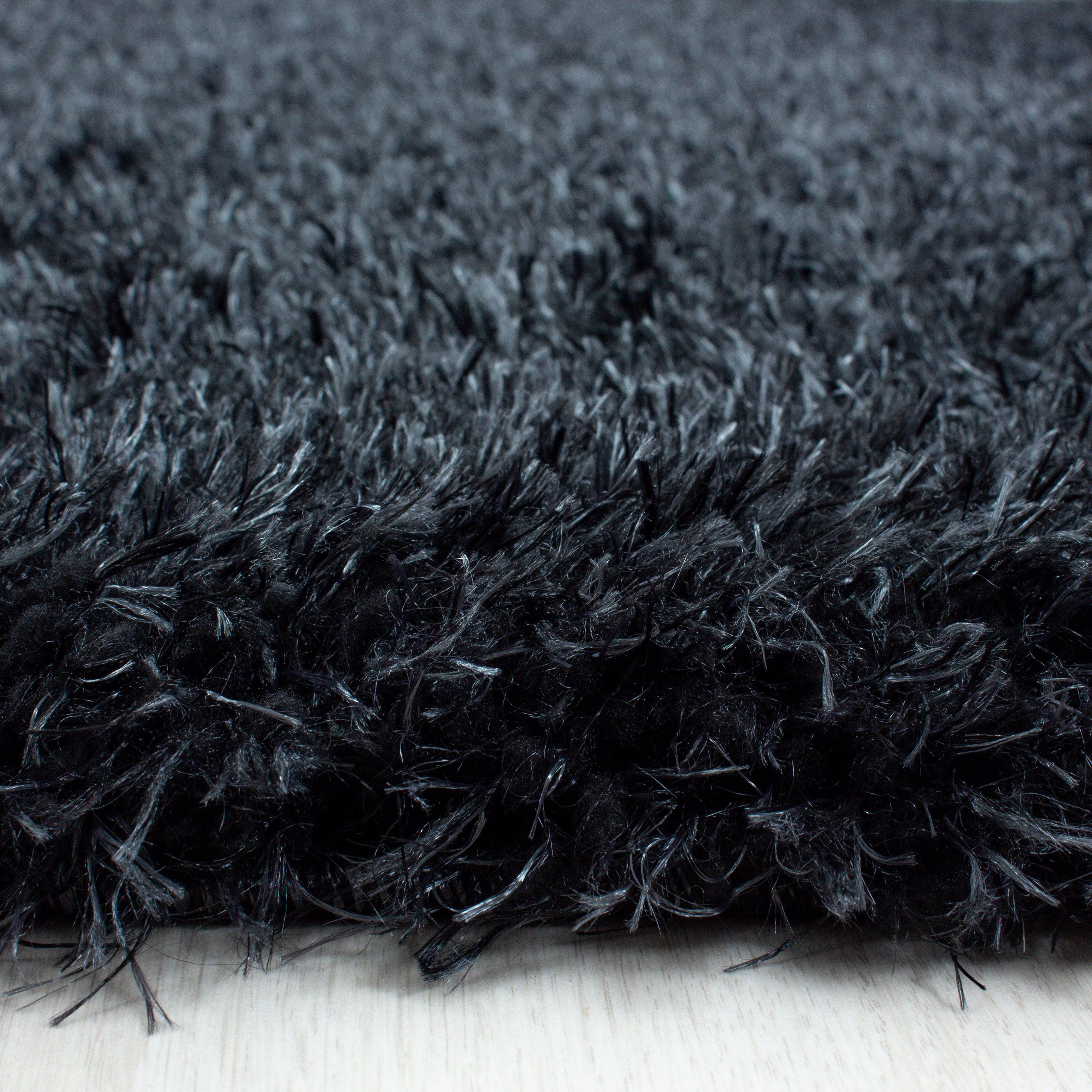 Carpettex Hochflor-Teppich Unicolor - Einfarbig, Rund, günstig online kaufen