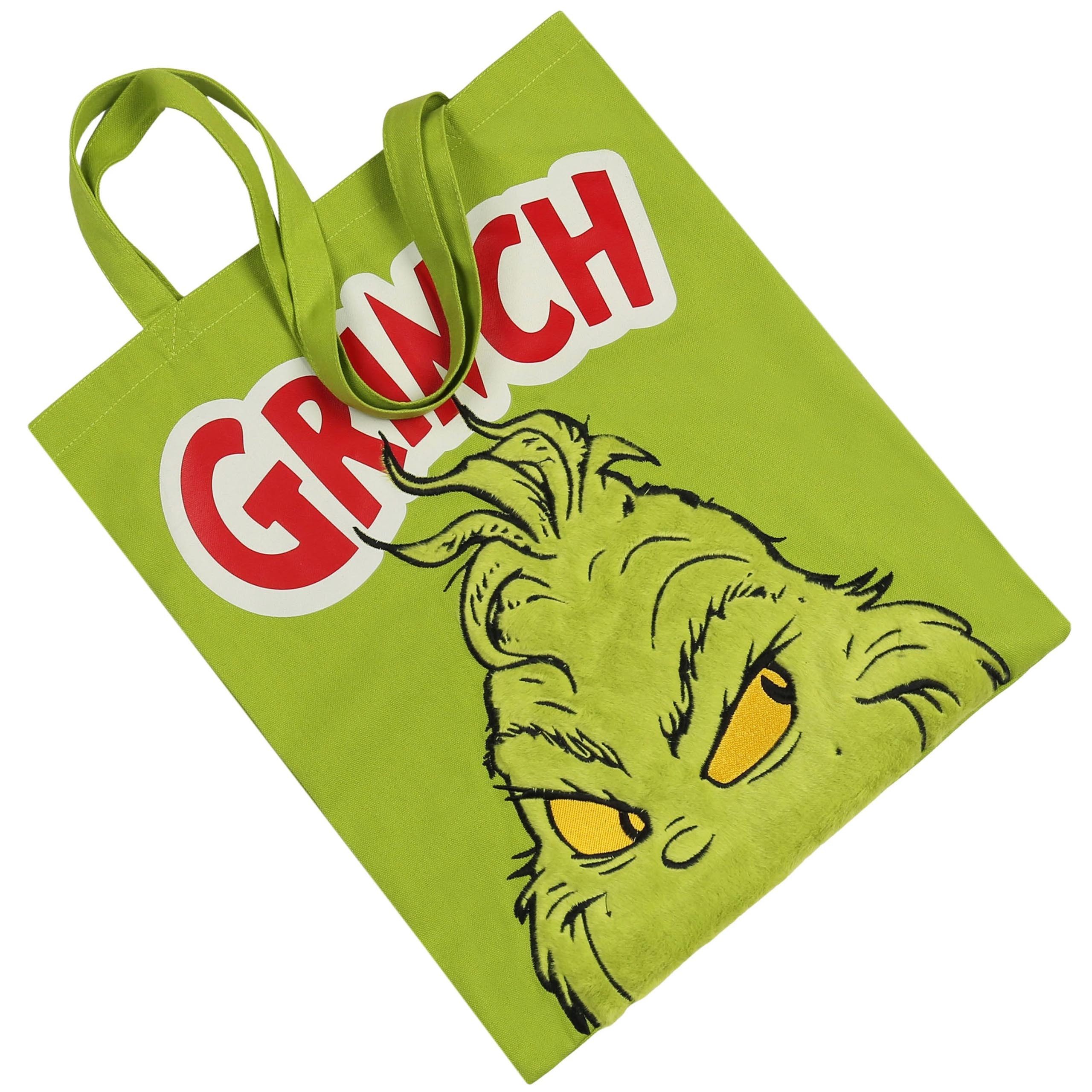 Sarcia.eu Handtasche Grinch weihnachtliche Stoff-Einkaufstasche, ROBUST, 40 x 45 cm – Bild 3 von 5