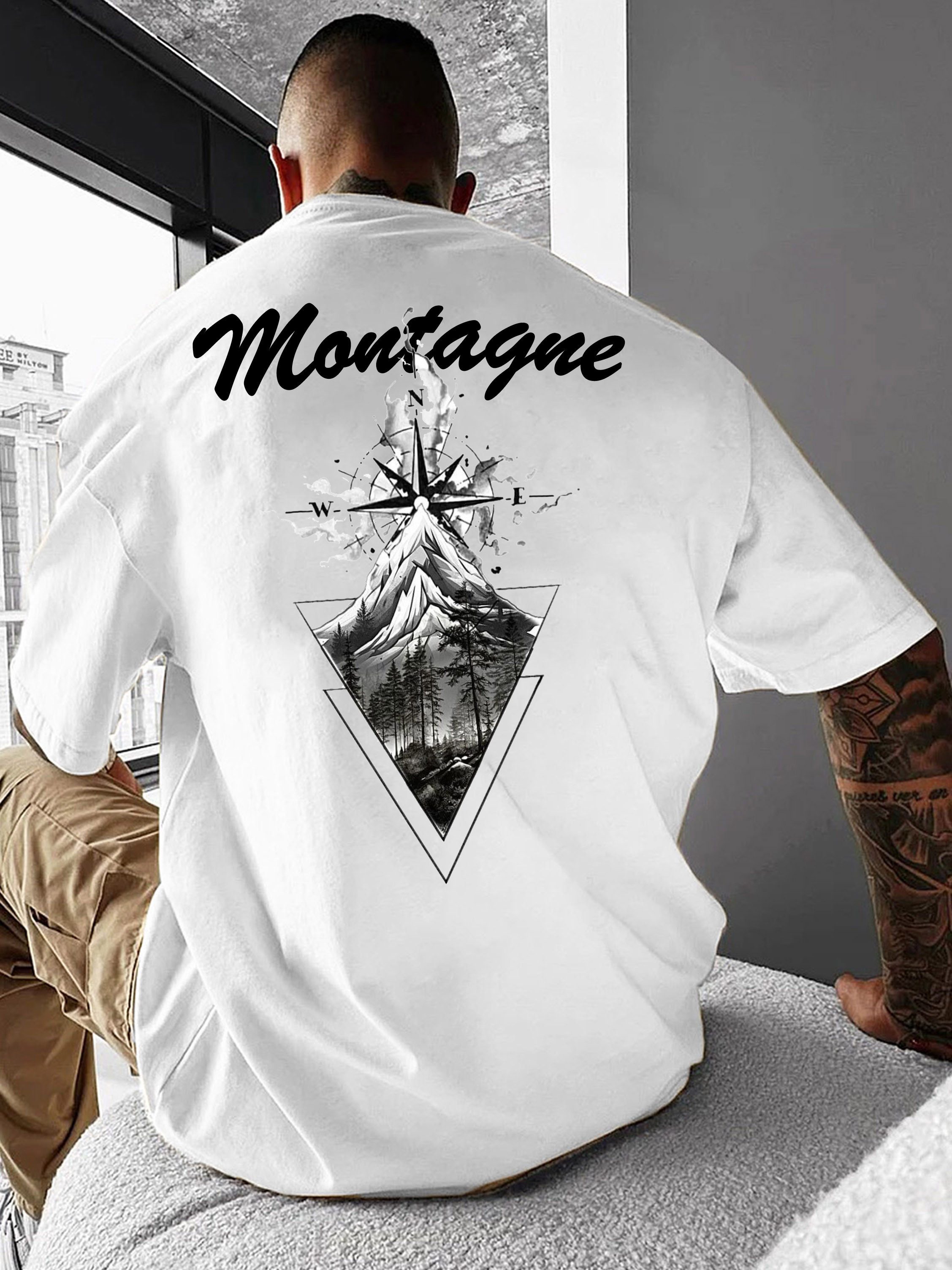 RMK T-Shirt Herren Shirt Rundhals Mountain Berge Wandern aus Baumwolle