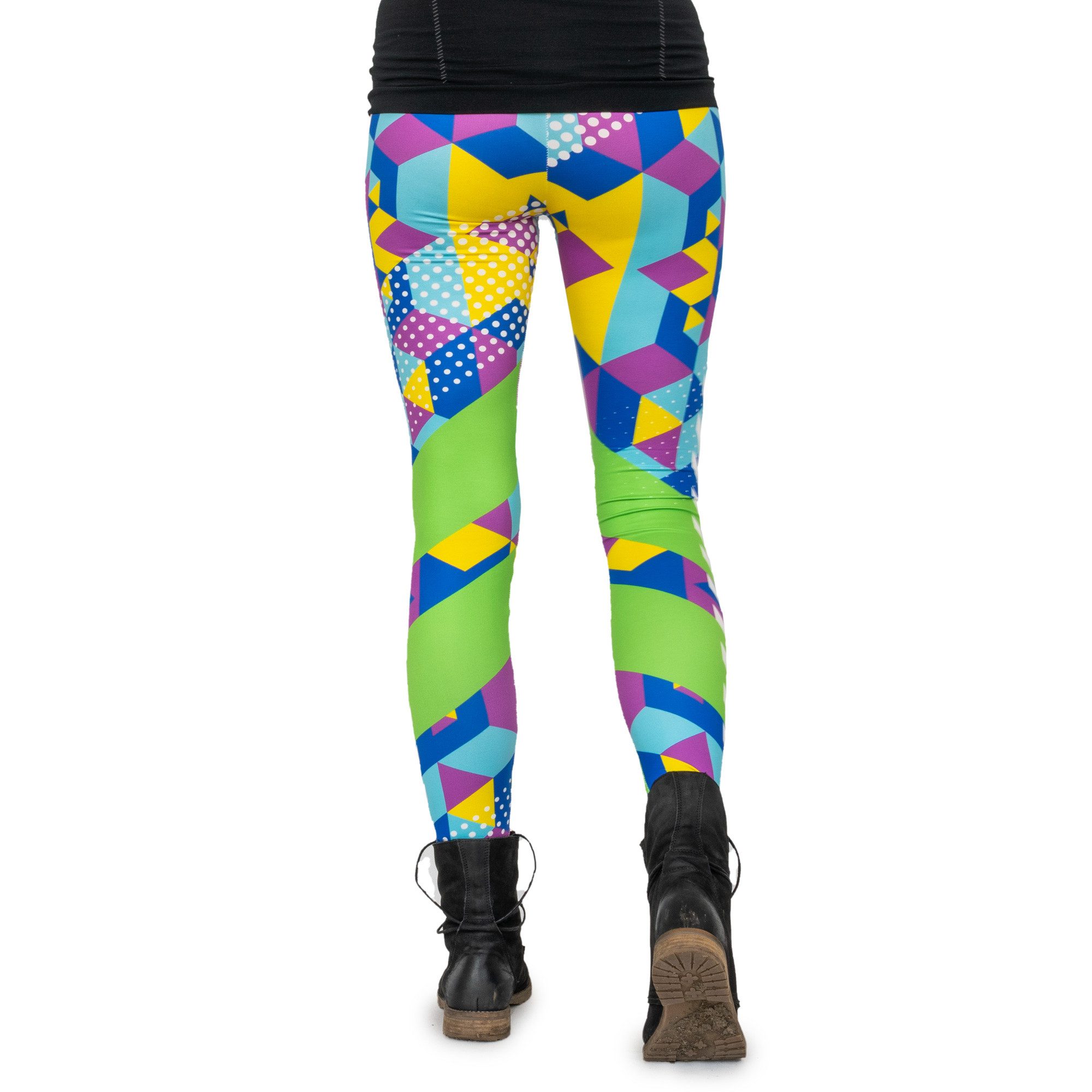 cosey Leggings Neon Line Leggings, 2 Größen (XS–S & M–L) (34/XS bis 36/S) Neo Cubic – Bild 2 von 4