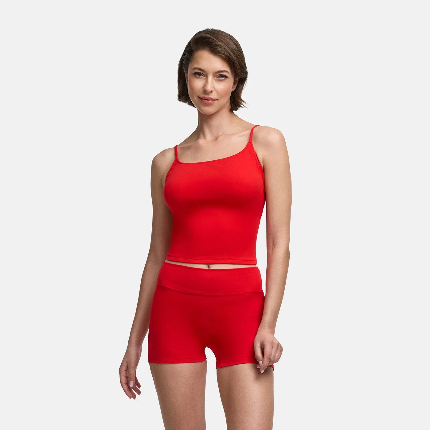 Spaghettitop Cotton Cami-Top-Fire Red-L