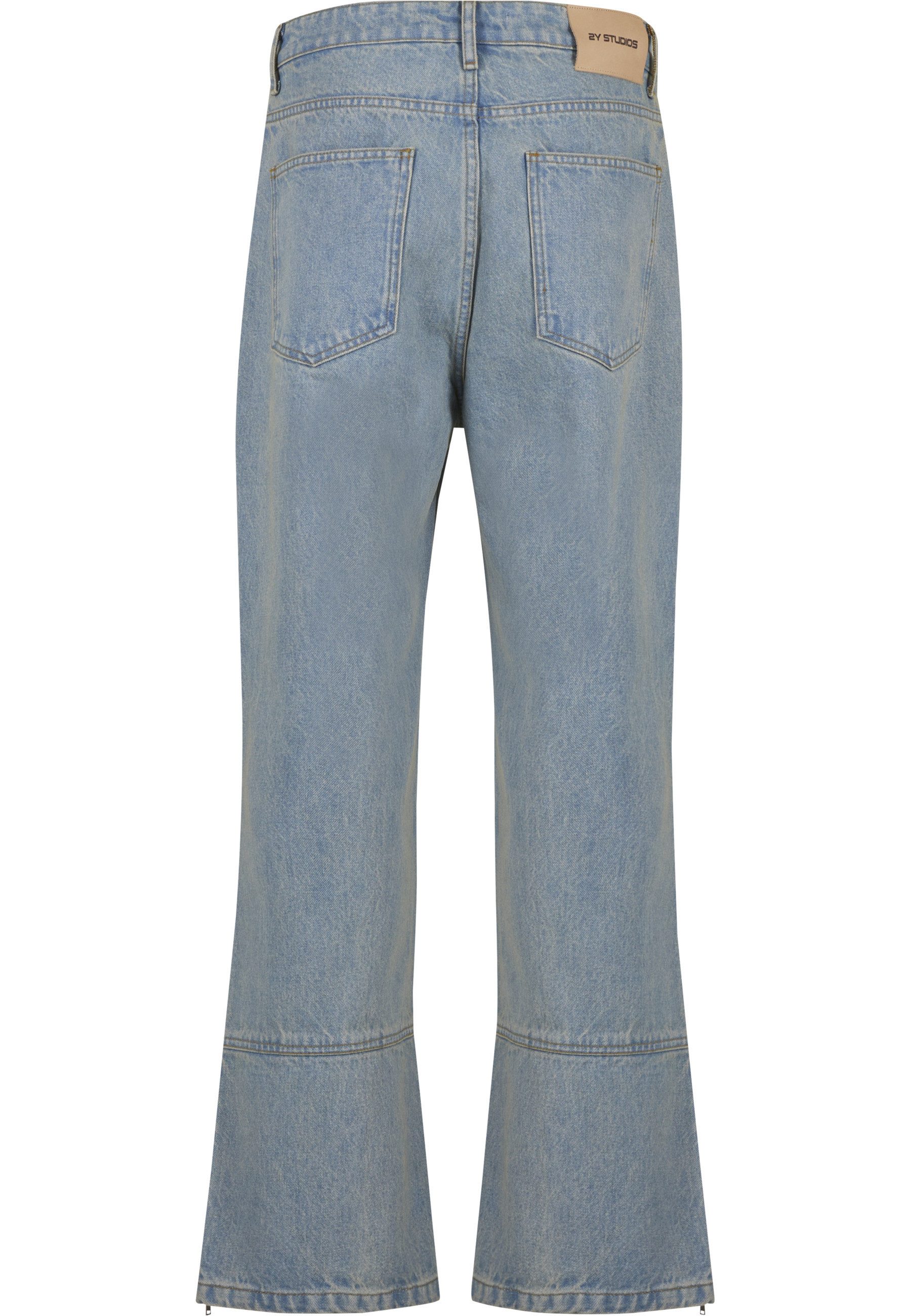 2Y Studios Bequeme Jeans 2Y Studios Neal Zipper Baggy Jeans