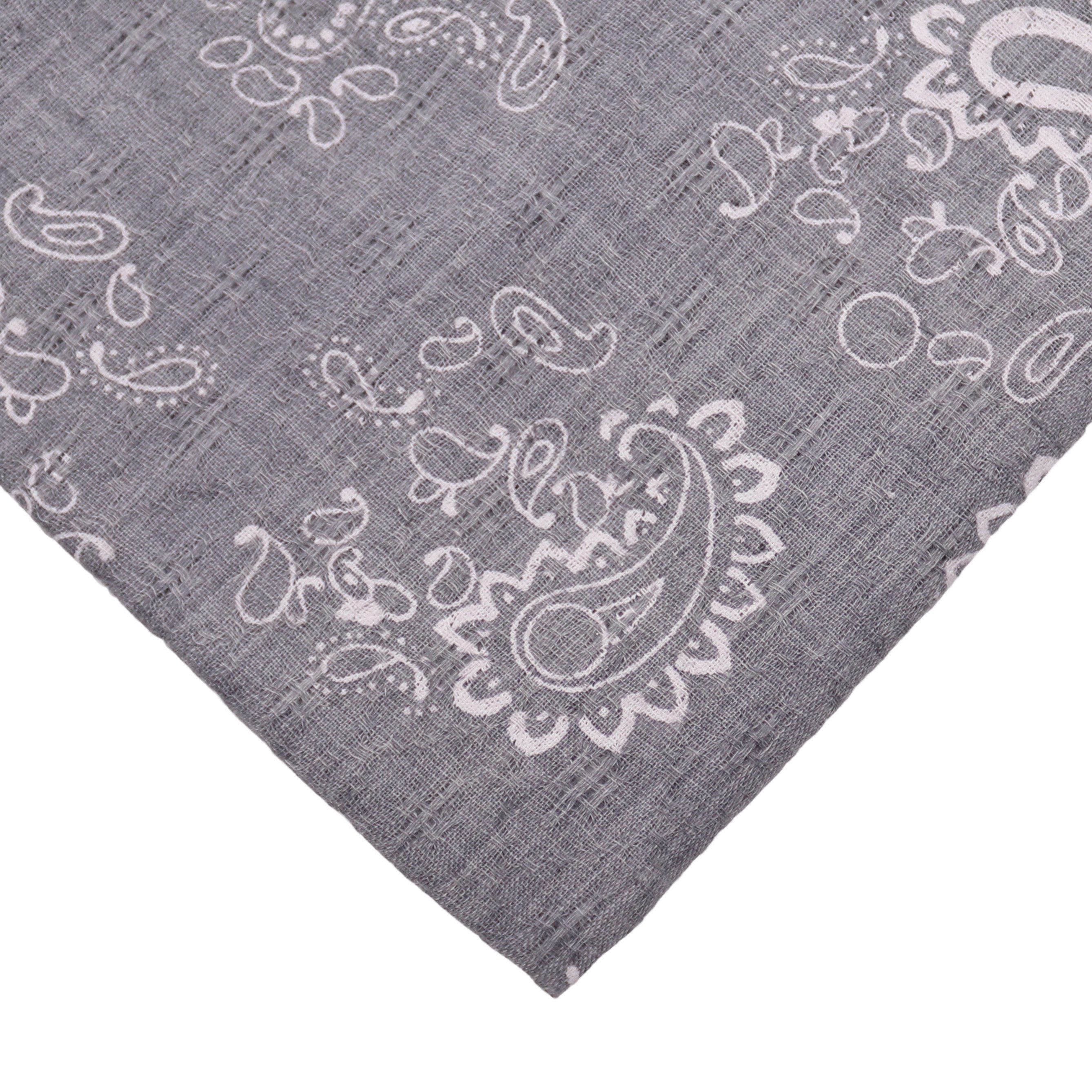 MIRROSI Nickituch ierecktuch ca. 60 × 60 cm, wunderschönes Paisley-Muster, Damen Halstuch ideal für Frühling, Sommer oder Herbst