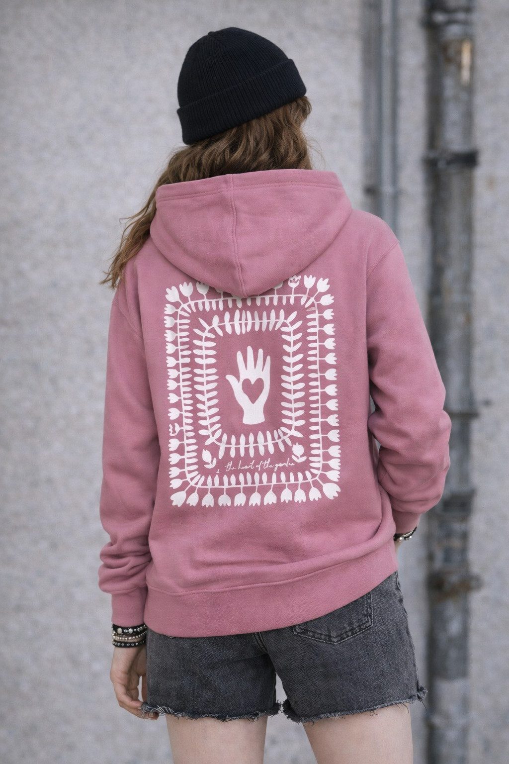 GRUNT Kapuzensweatshirt GRNoles (1-tlg) GRUNT Kapuzenpullover GRNoles in Rosé mit Print – Mädchen