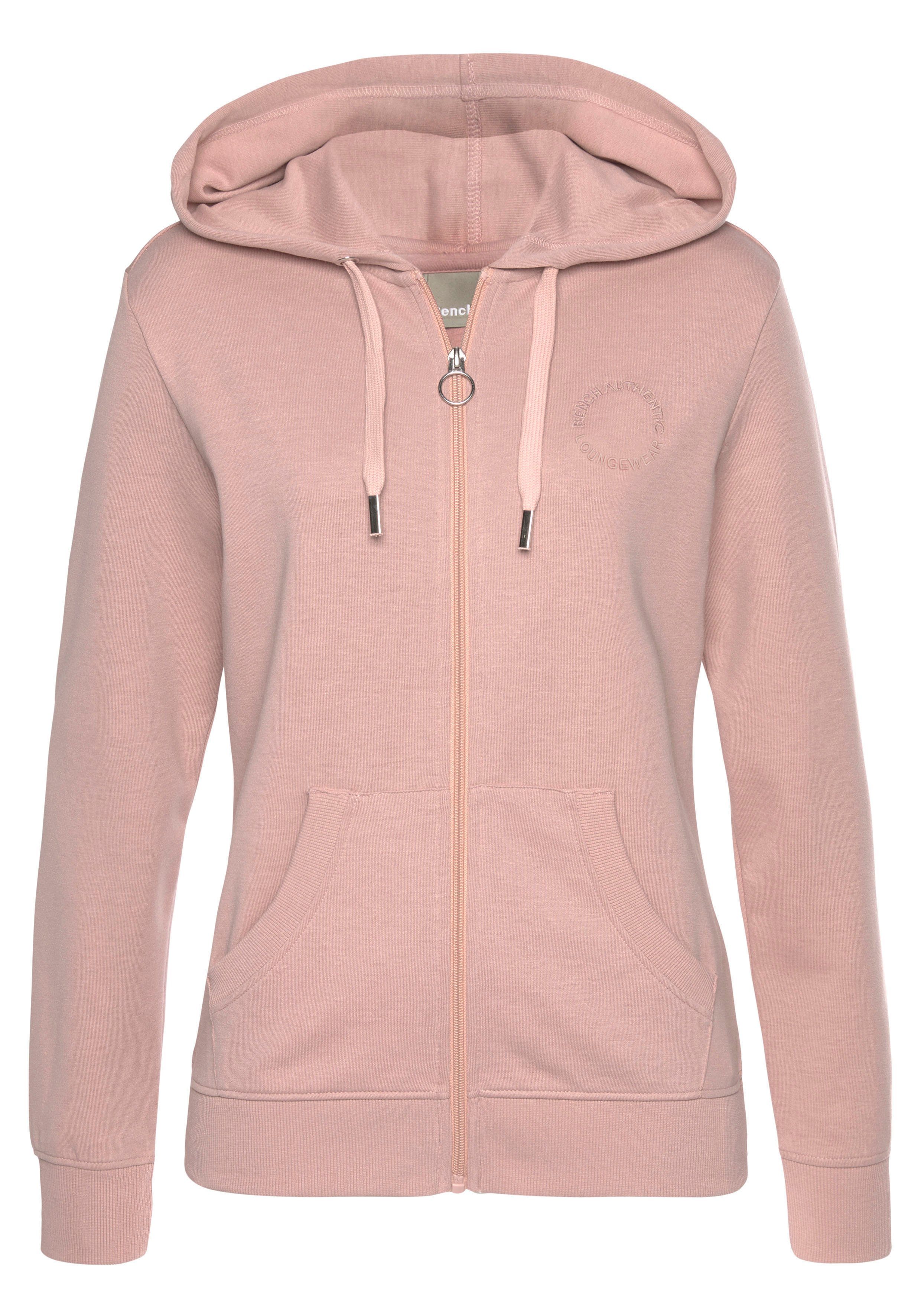 Bench. Loungewear Kapuzensweatjacke mit Logo und günstig online kaufen