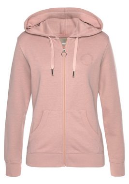 Bench. Loungewear Kapuzensweatjacke mit Logostickerei und Kängurutasche, Loungeanzug