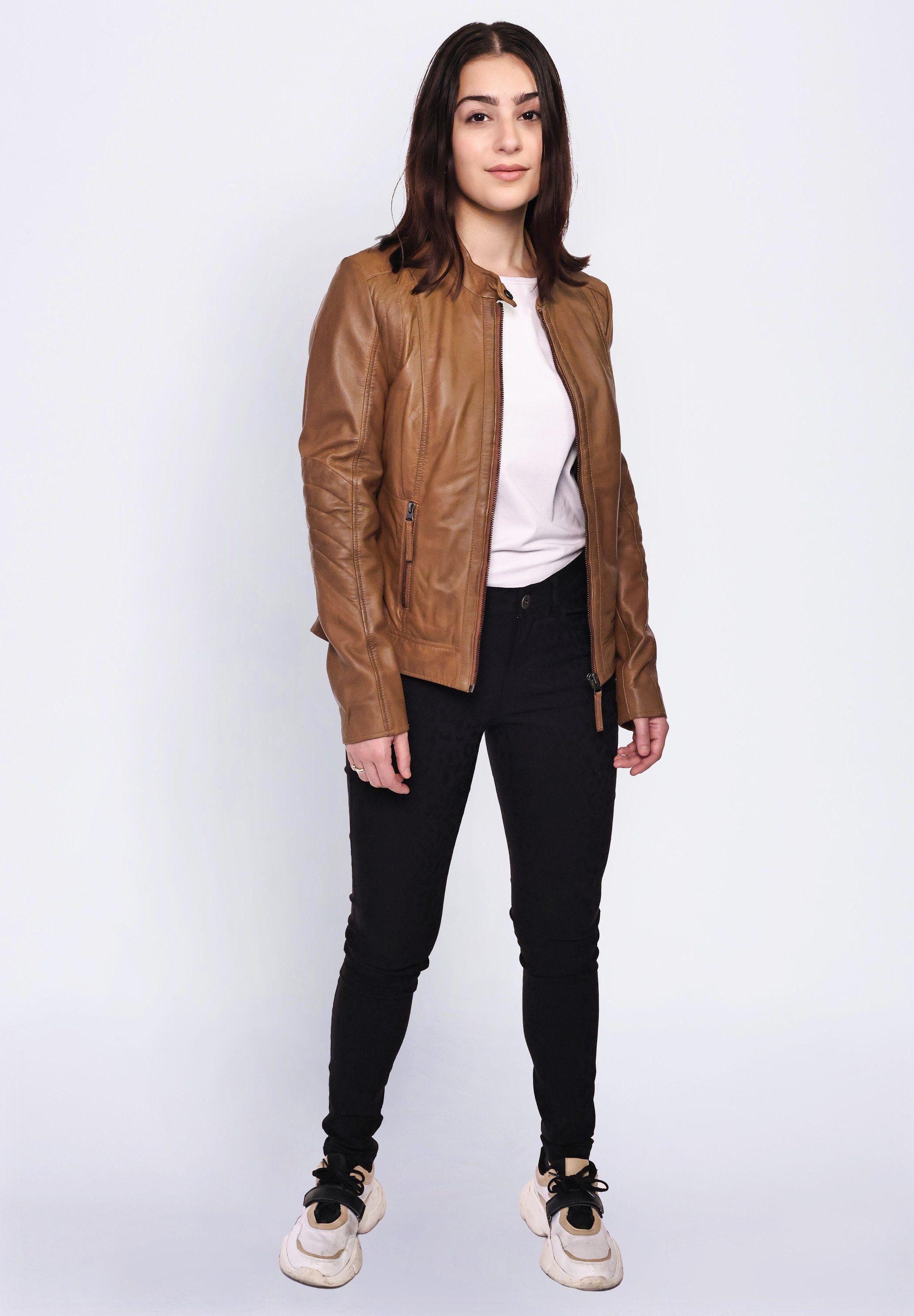 MUSTANG cognac 31019267 Lederjacke