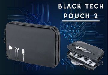 TROIKA Kabeltasche für Elektronikzubehör TROIKA BLACK TECH POUCH 2 Kabelzubehör