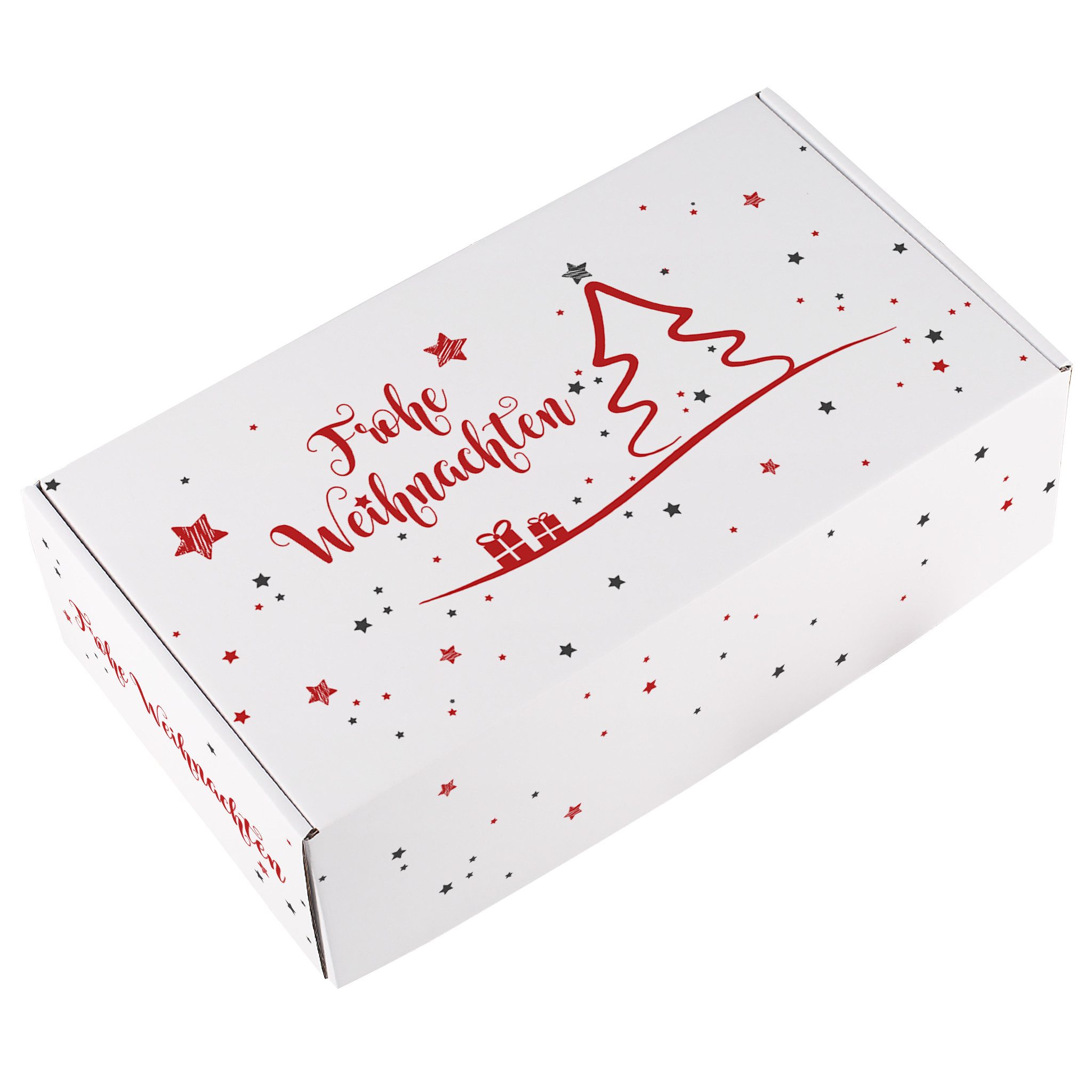 Herz & Heim Geschenkbox für Weihnachtsgeschenke - Geschenkverpackung zu Weihnachten, aus stabilem Karton