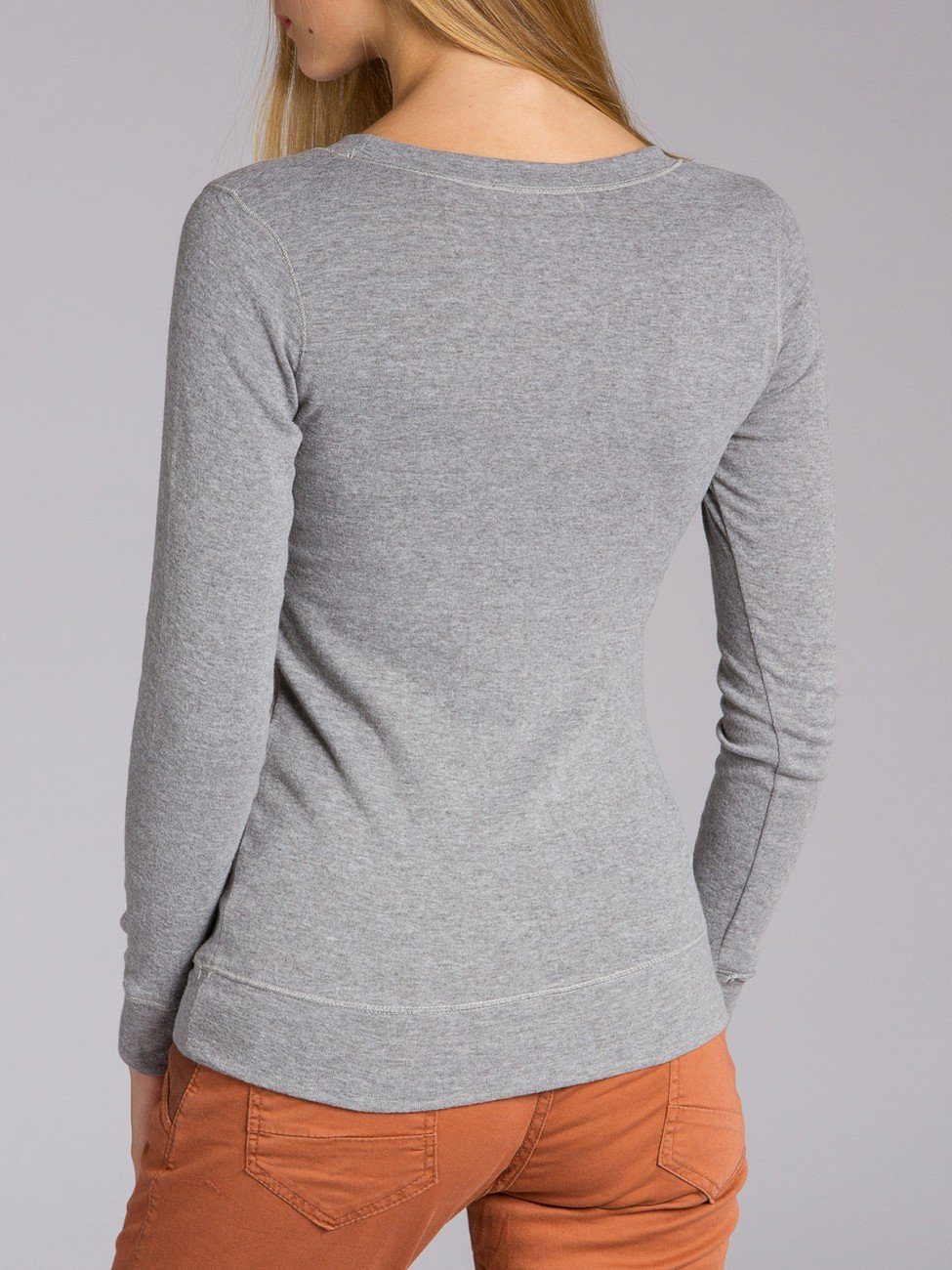 Caspar Langarmshirt MUSE SRT024 figurfreundliches Damen langarm Shirt