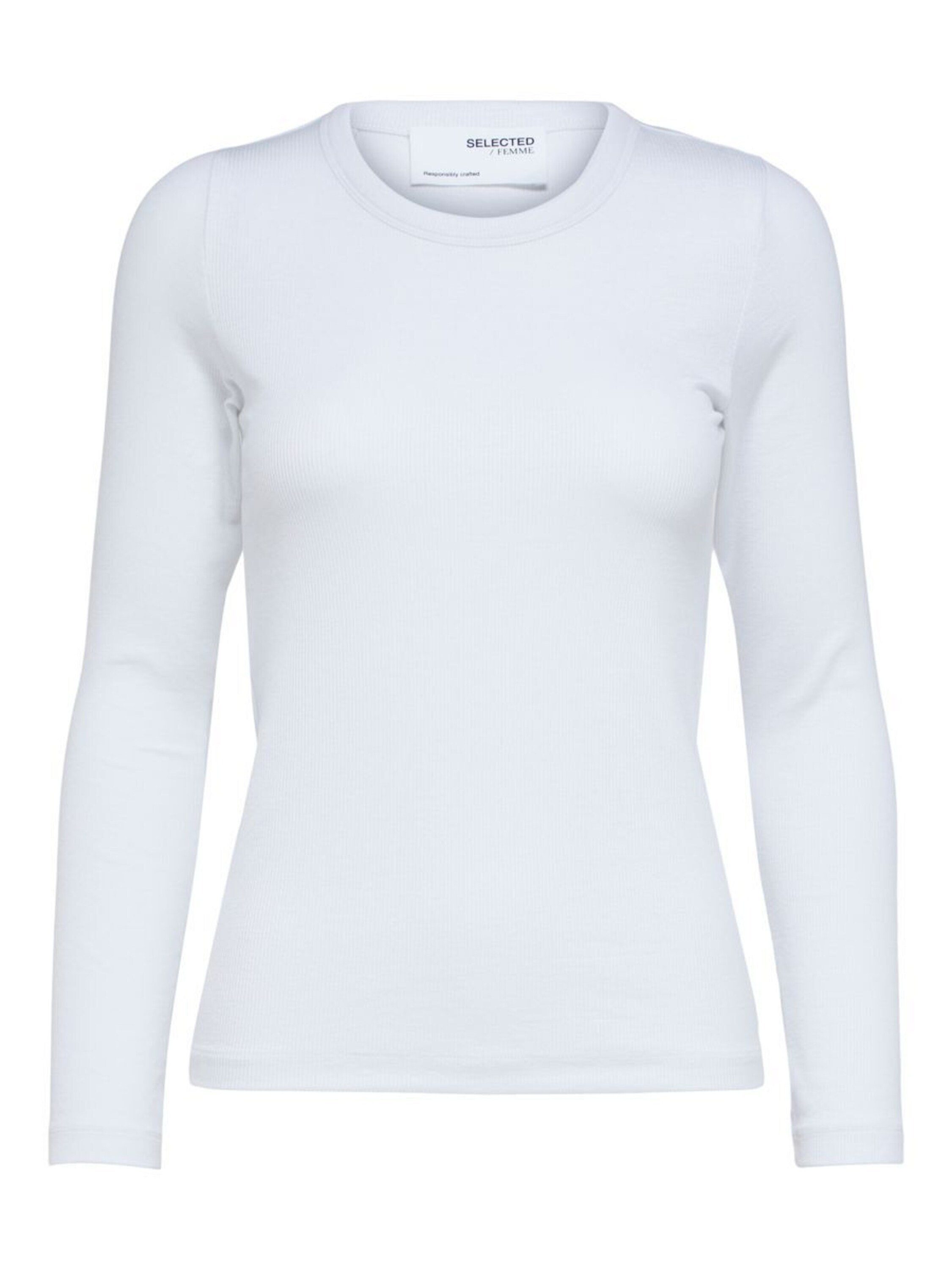 Selected Langarmshirt DIANNA (1-tlg) Plain/ohne Details