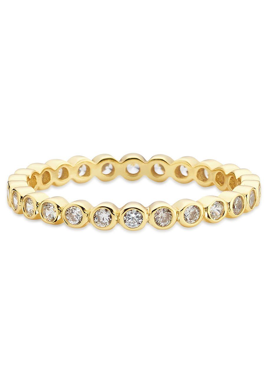 BRUNO BANANI Fingerring Schmuck Geschenk Silber 925 Damenring Memoire Regenbogen mit Zirkonia (synth) mehr