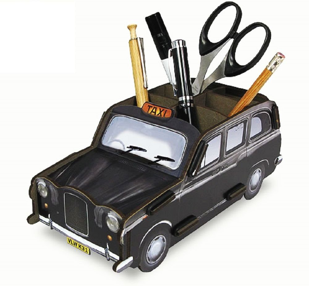 WERKHAUS® Aufbewahrungsbox Werkhaus Taxi London Schwarz WE2017 Stiftehalter Stiftebox