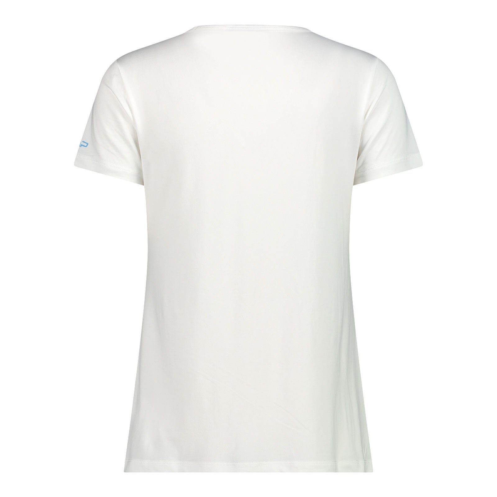 T-Shirt / Aufdruck mit bianco 09XN Kurzarmshirt CMP cielo