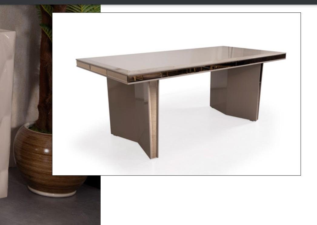 JVmoebel Esstisch Tische Tisch Esstisch, Luxus Esstische Esszimmer Möbel Gold Holz Design