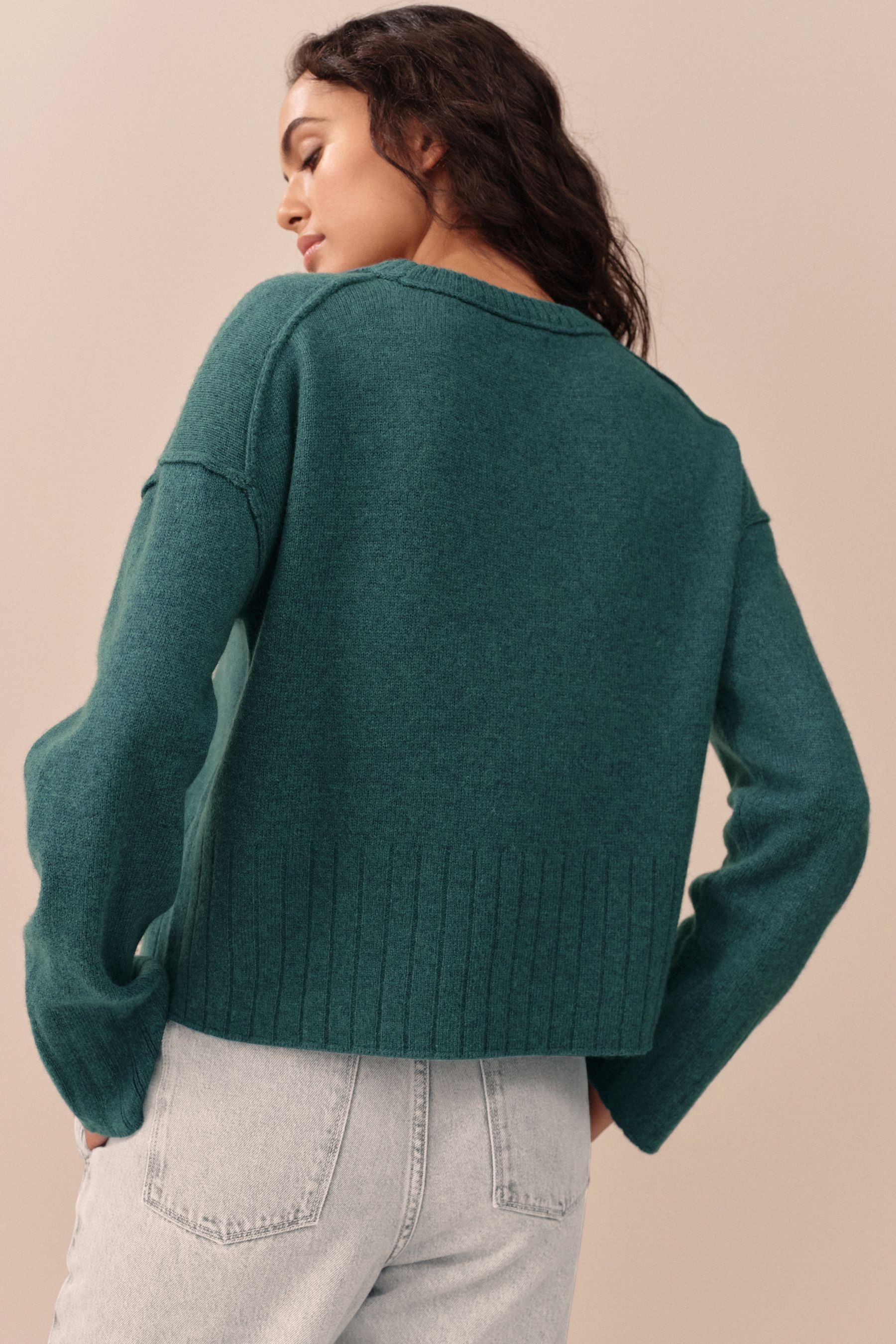 Next Rundhalspullover N. Premium Rundhalspullover aus 100 % Lambswool (1-tl günstig online kaufen