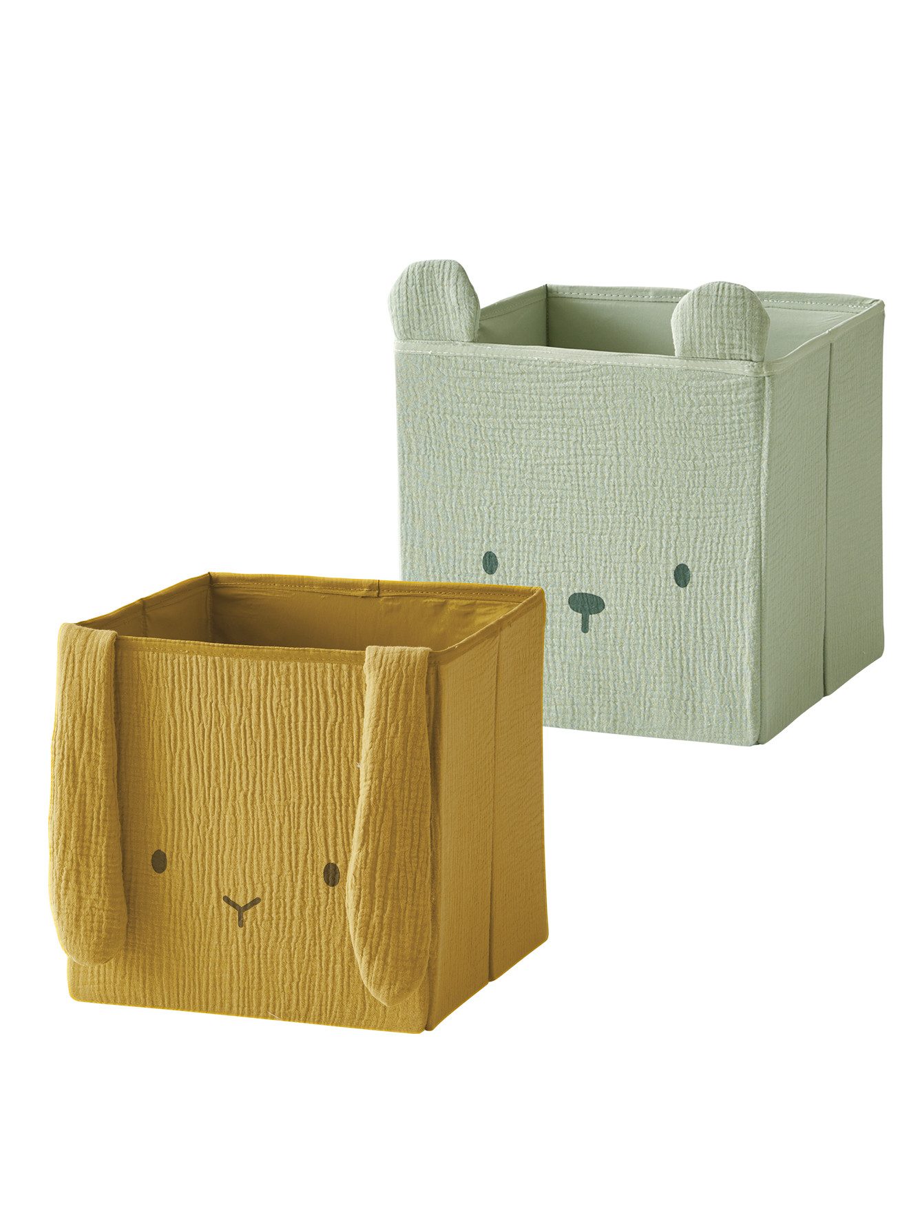 vertbaudet Aufbewahrungsbox 2er-Set Kinderzimmer Aufbewahrungsboxen günstig online kaufen