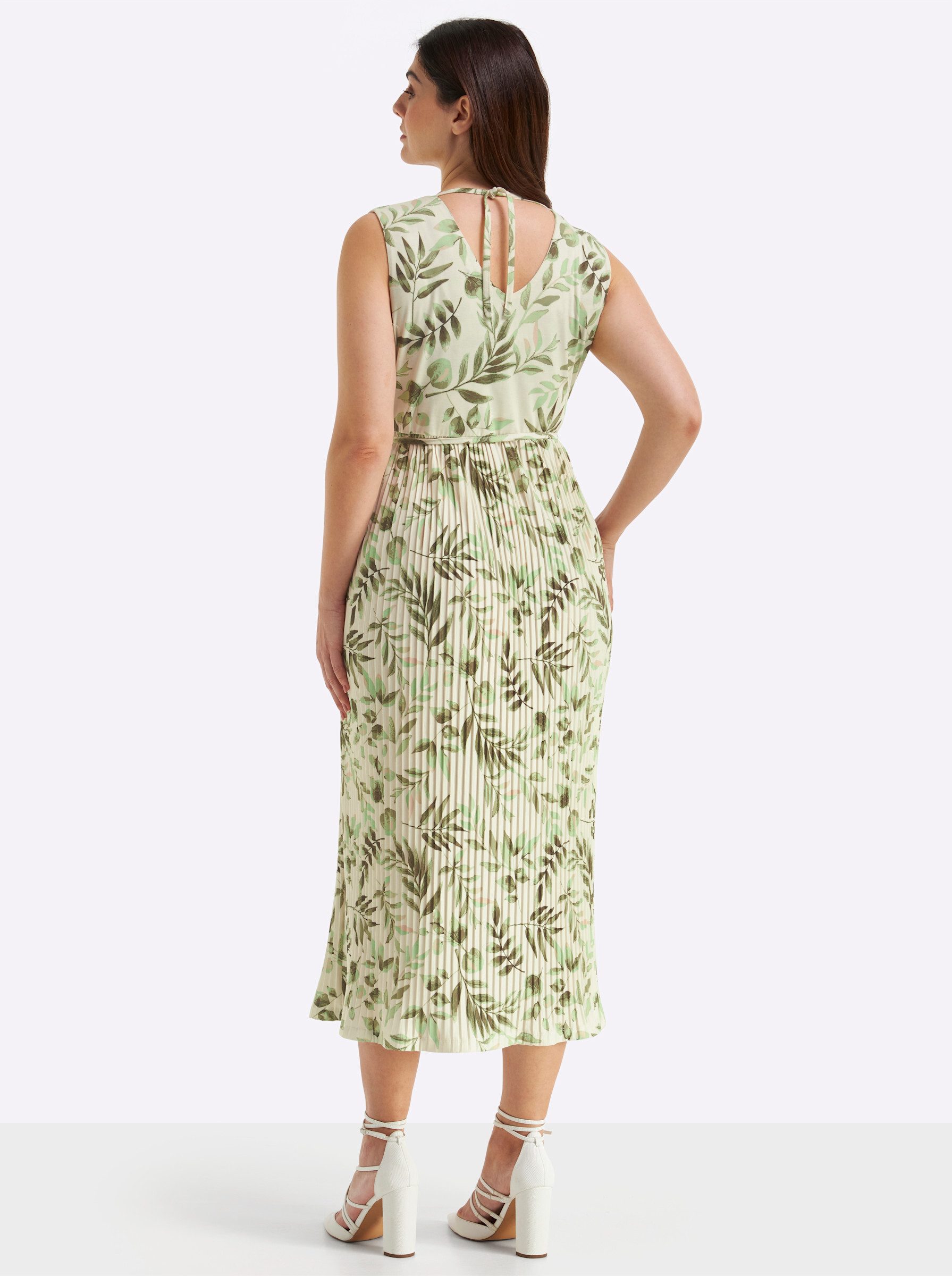 Sheego Etuikleid Jersey-Kleid Ärmellos