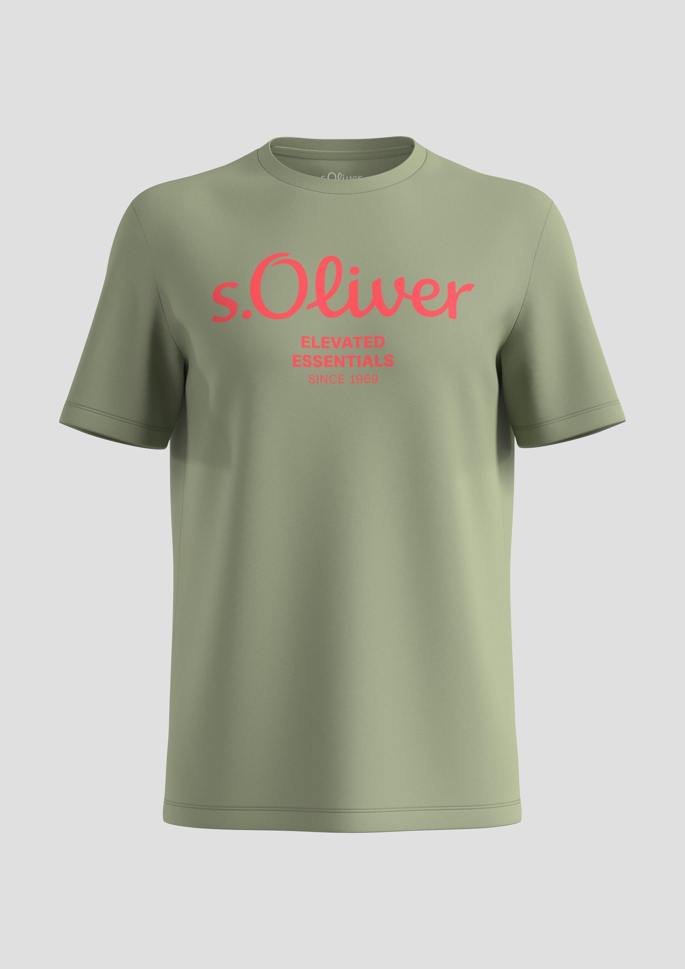 s.Oliver Kurzarmshirt T-Shirt T-Shirt mit Frontprint