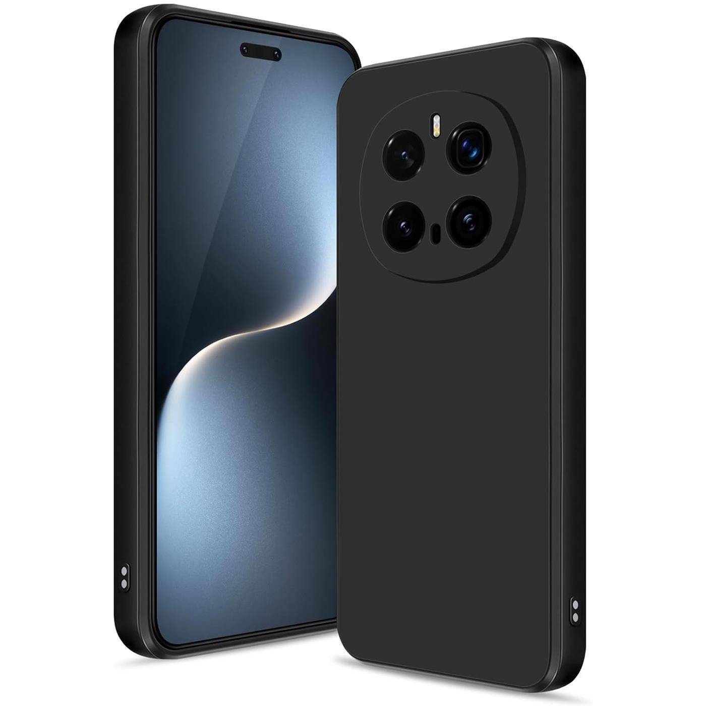 CoolGadget Handyhülle Black Series Handy Hülle für Honor Magic 7 Pro 6,8 Zoll, Edle Silikon Schlicht Robust Schutzhülle für Honor Magic7 Pro Hülle