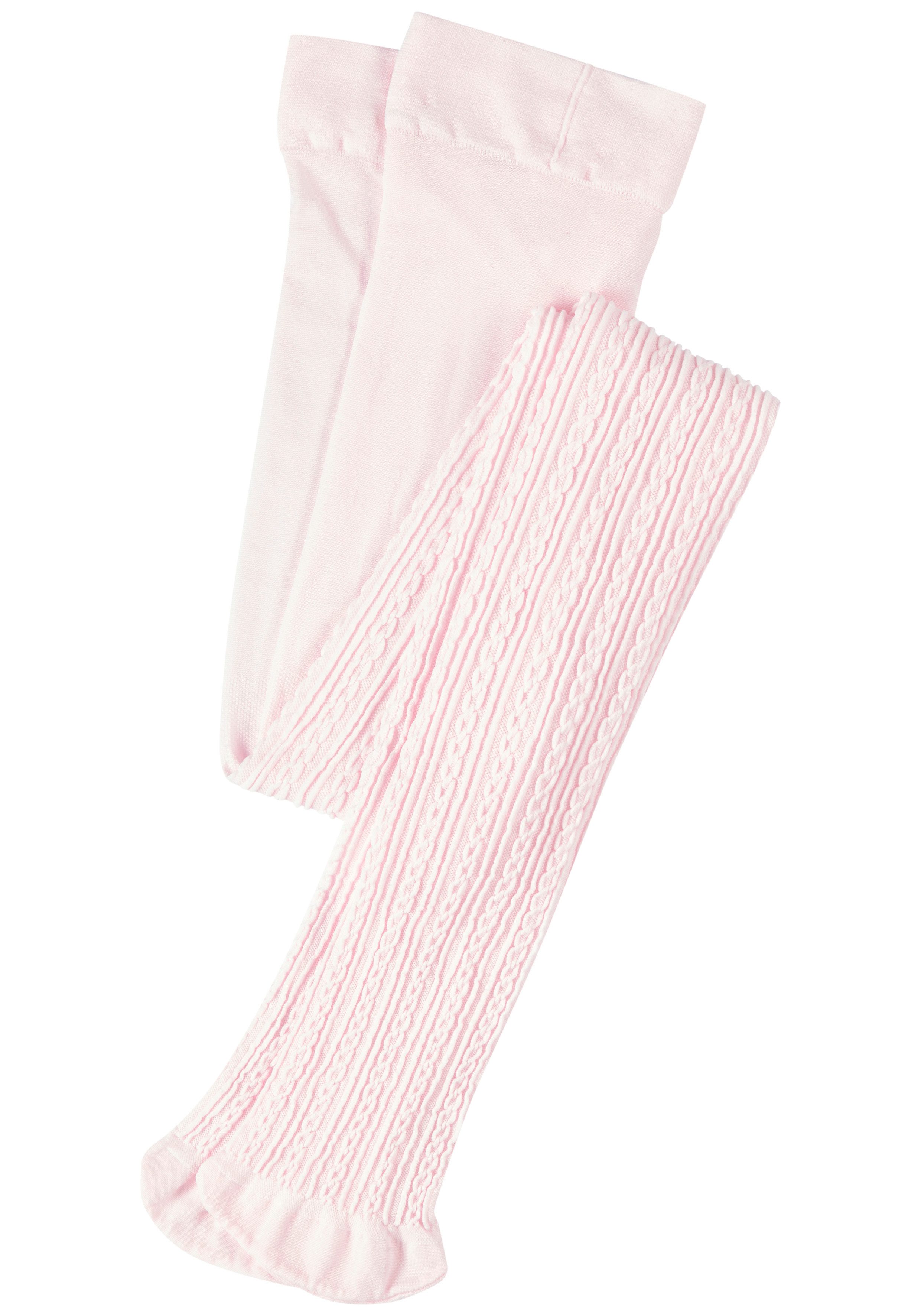 H.I.S Feinstrumpfhose für Mädchen (Packung 2 St. Gr. 92/98 bis 140/146) mit Zopfmuster – Bild 3 von 5